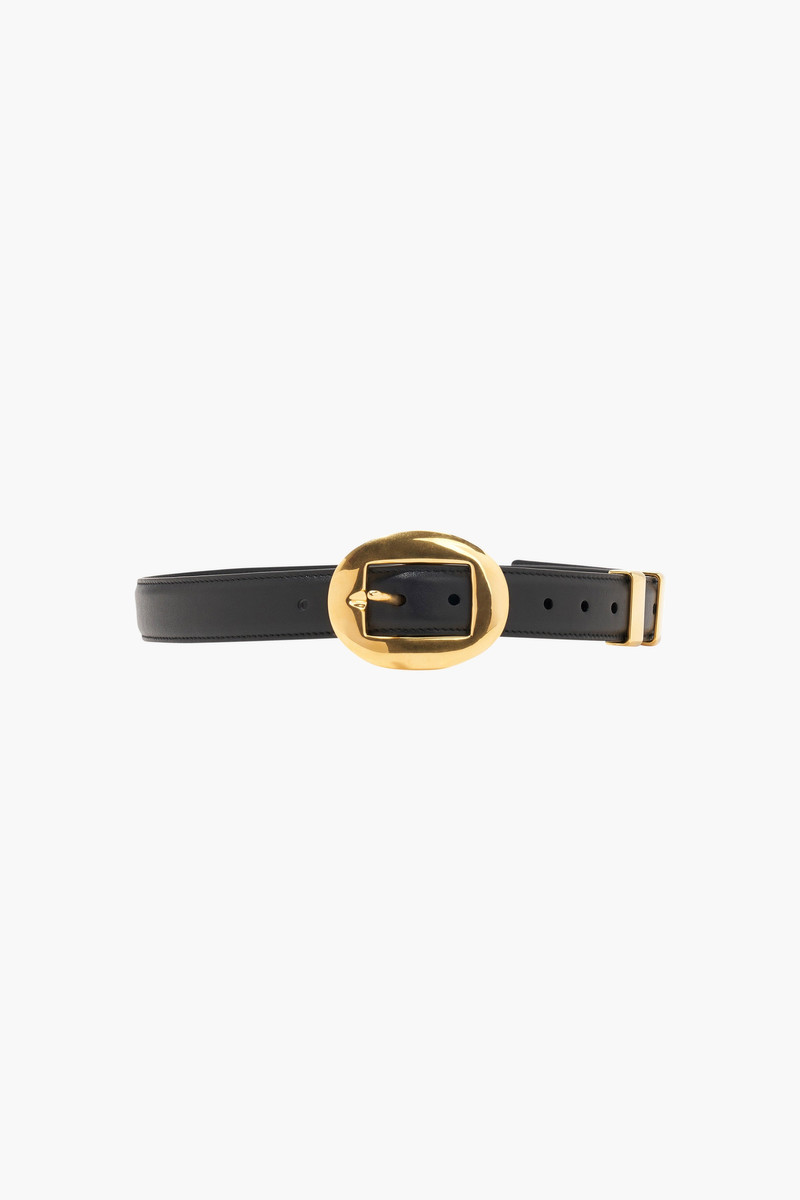 OLD VINTAGE BRASS BUCKLE BELT - 1