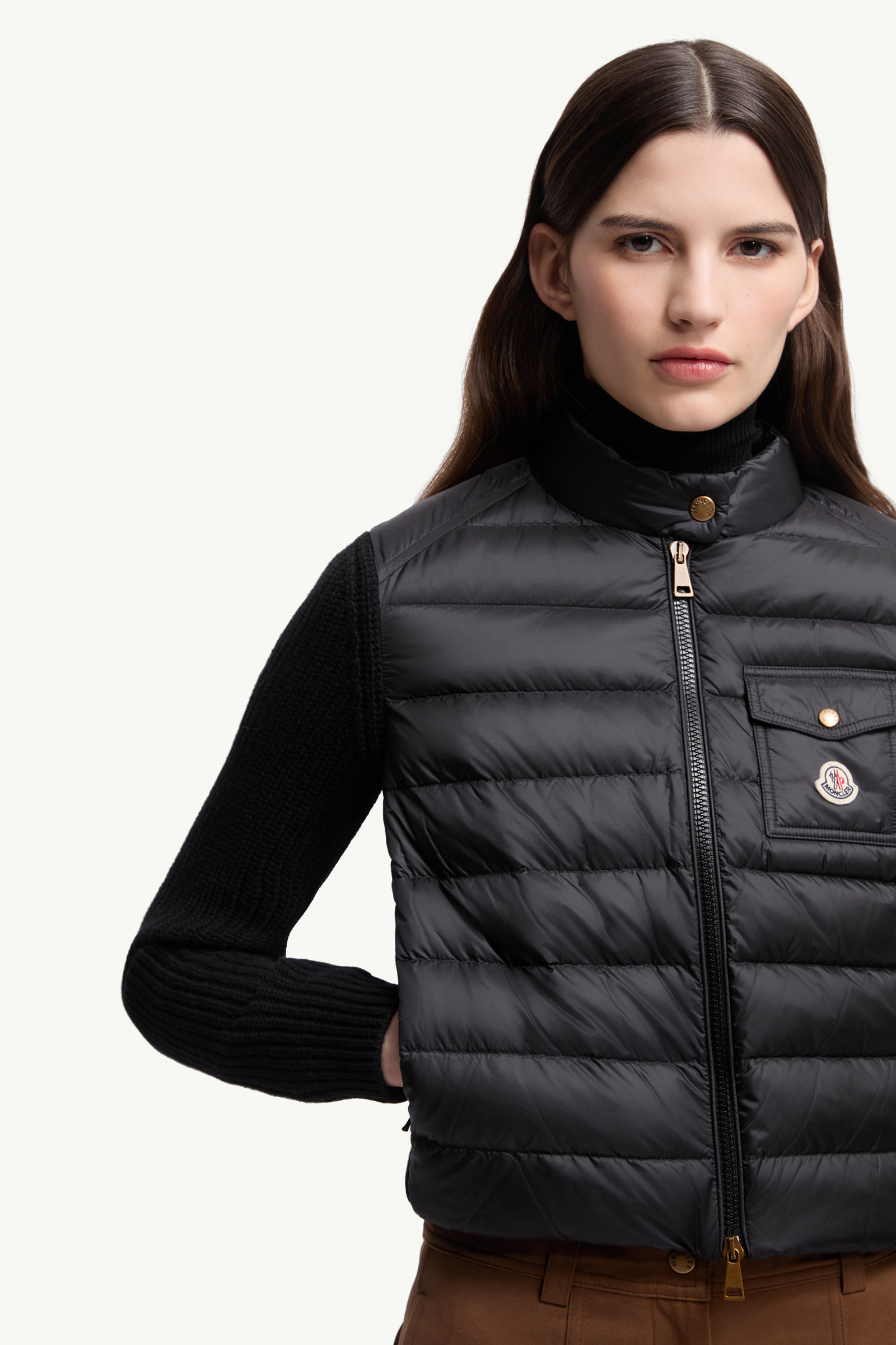 Padded Wool Zip-Up Cardigan - 6
