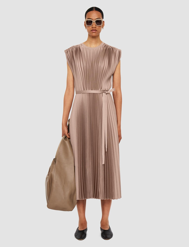 JOSEPH Volta Knit Weave Plissé Dress outlook