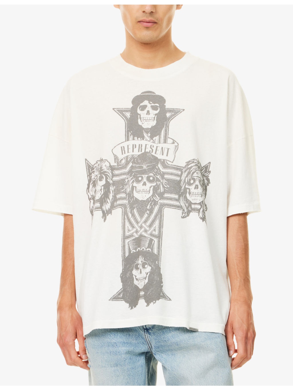 Represent x Guns N' Roses Cross Graphic-Print Cotton-Jersey T-Shirt - 3