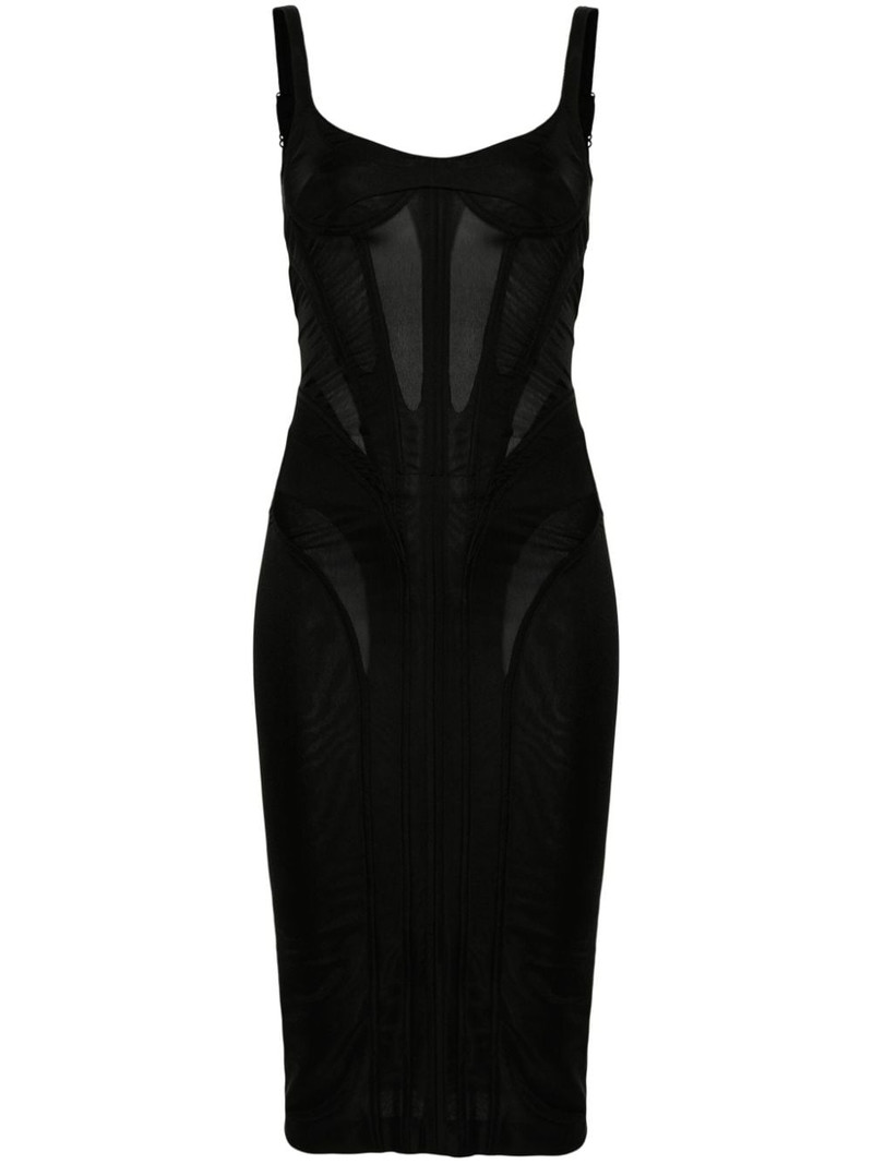 corset-style midi dress 1