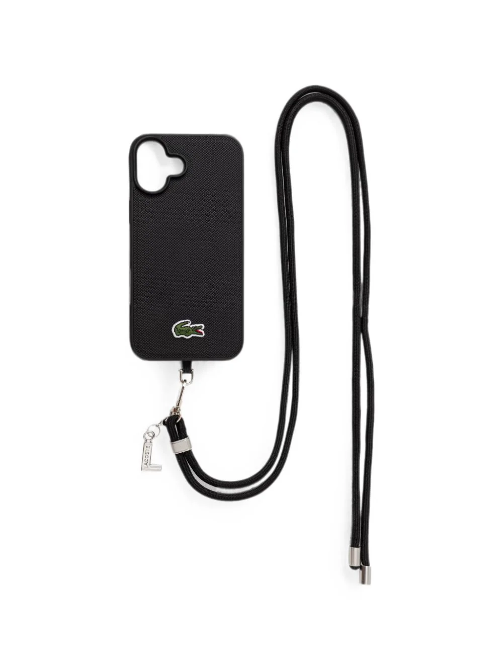 logo-patch lanyard iPhone 16 case - 1