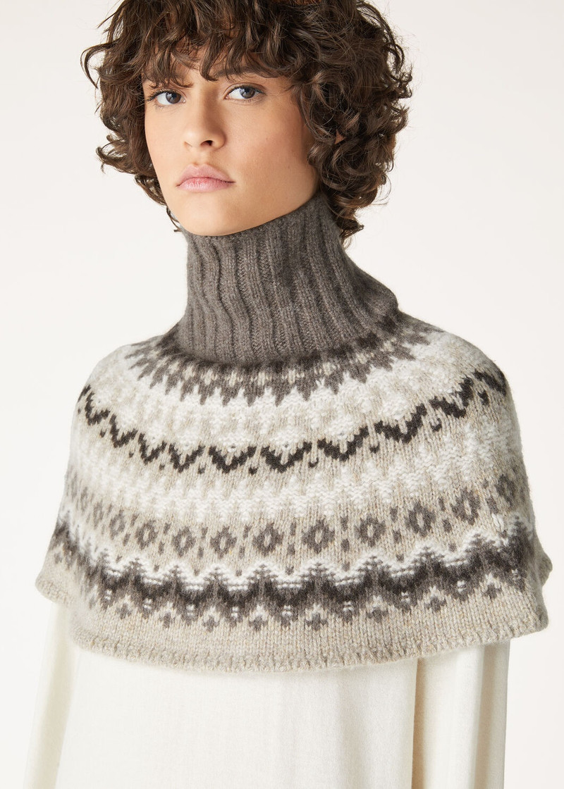 Loro Piana Alpe Pile Shoulder Warmer Scarf outlook