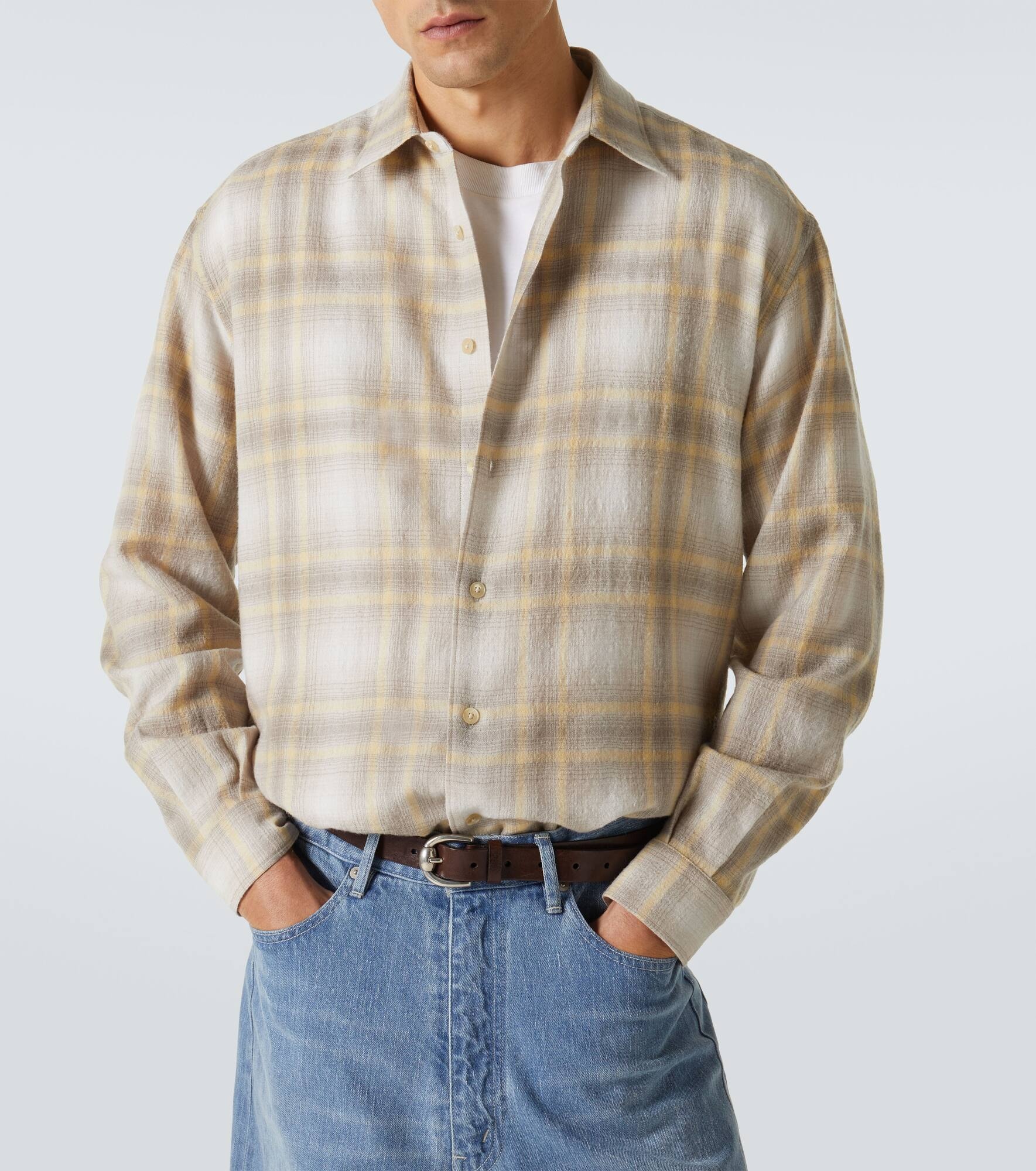 Plaid wool shirt - 5