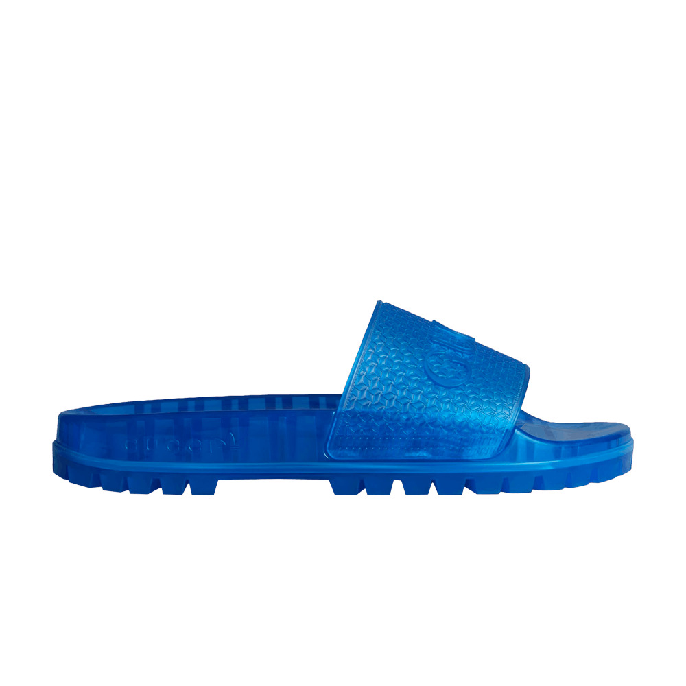 Gucci x Adilette Slide Sandal 'Transparent Blue' - 1