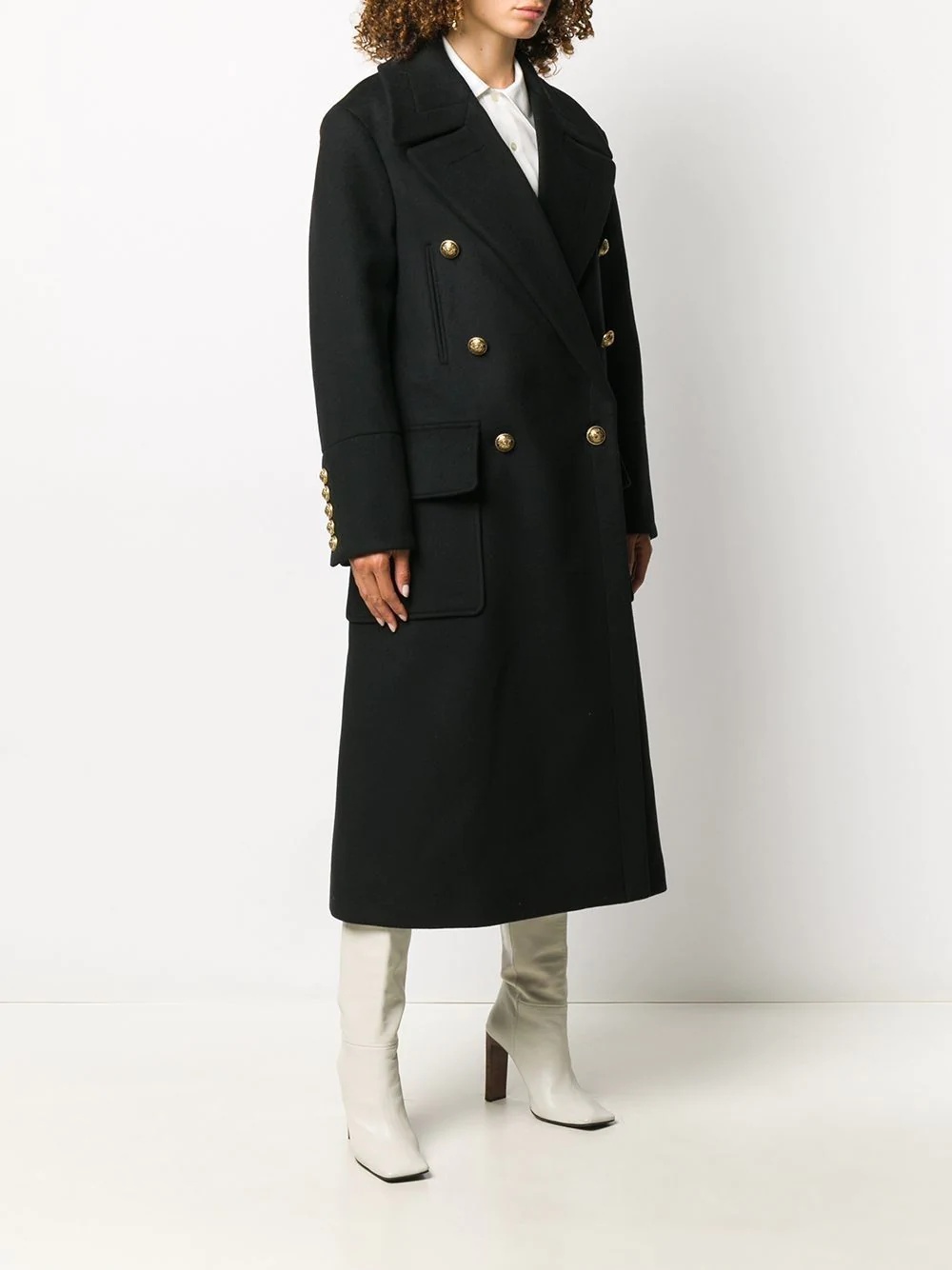 wool and cashmere-blend coat - 3