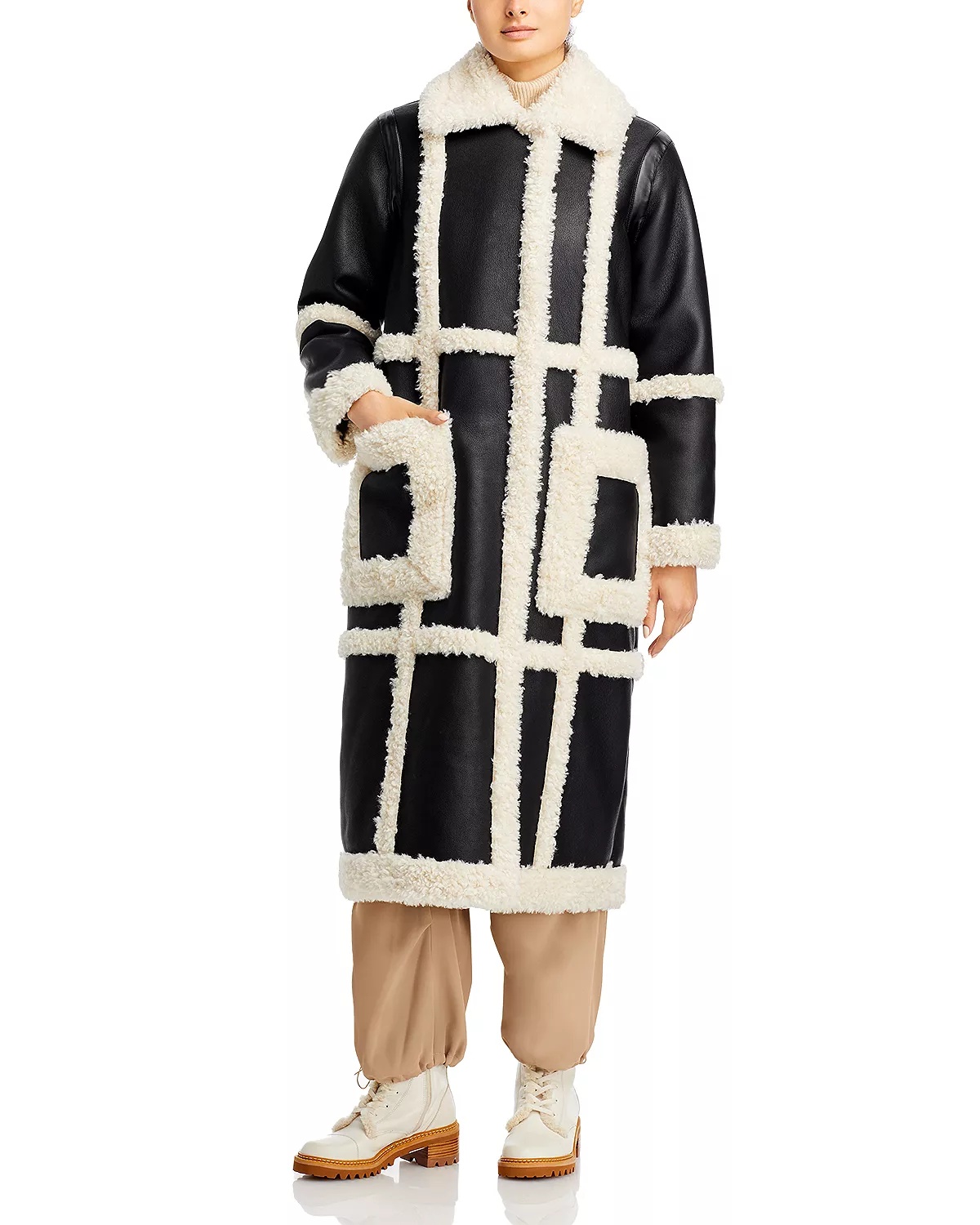Patrice Faux Shearling Coat - 5