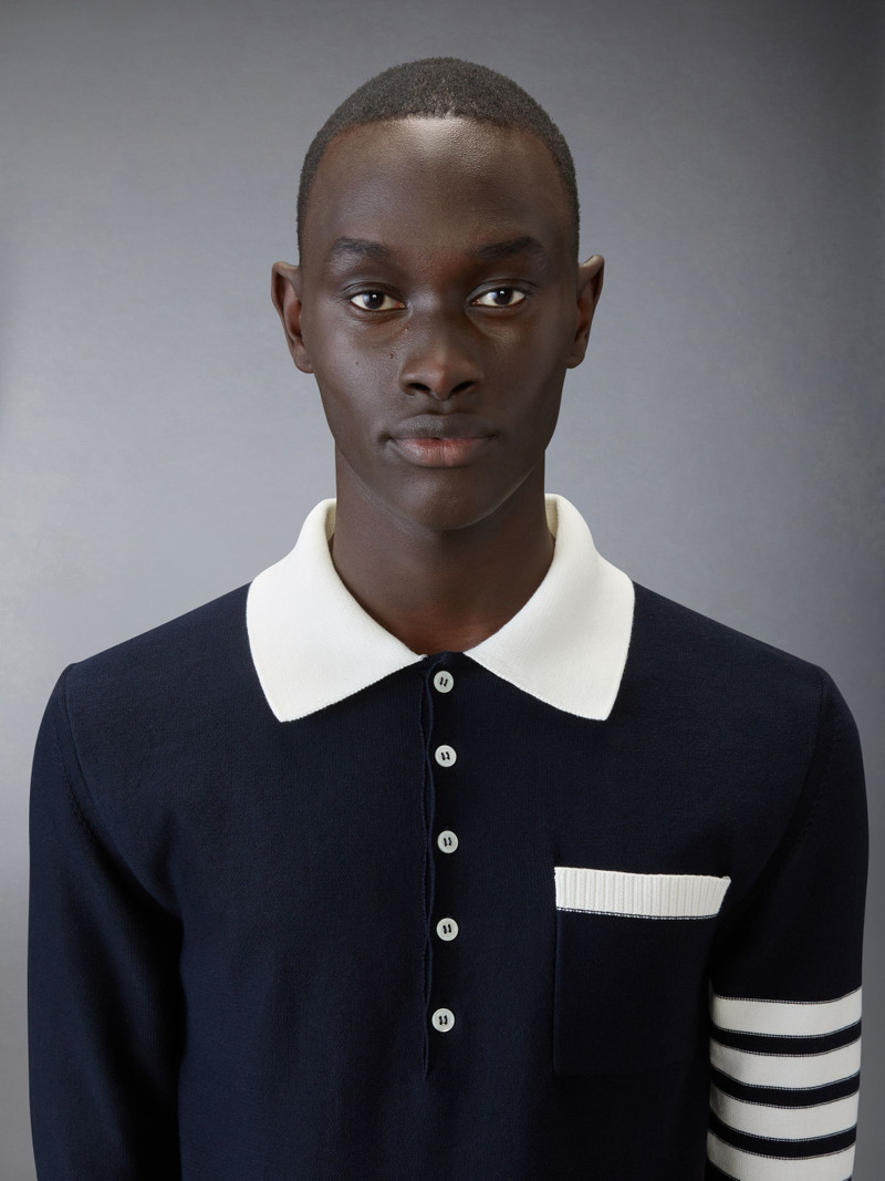 Cotton 4-Bar Relaxed Fit Hector Polo 4