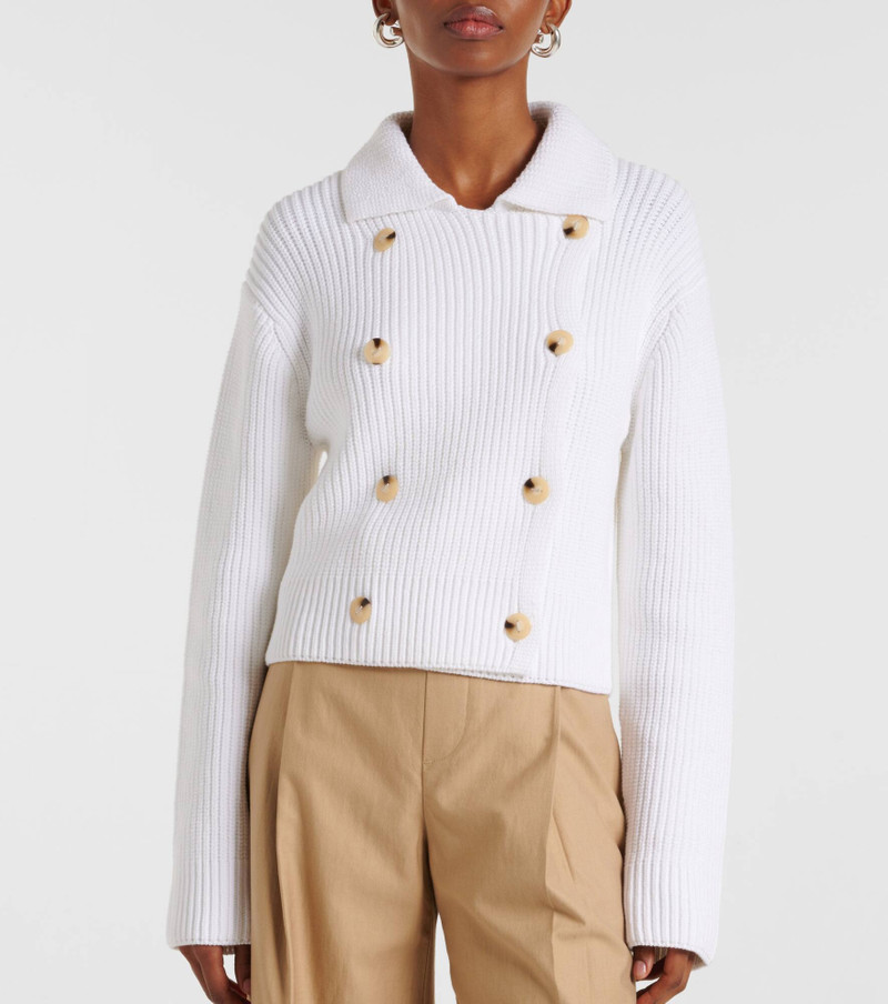 Double-breasted cotton-blend jacket 6