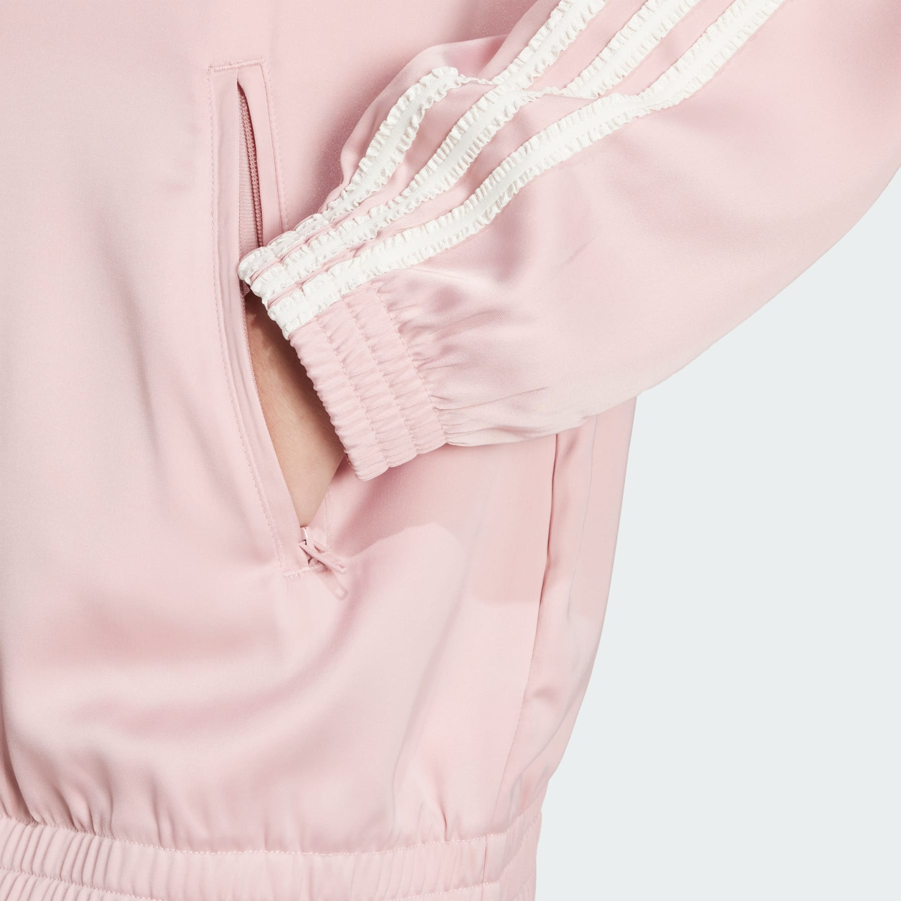 adidas Originals Satin Ruffle 3-Stripes Firebird Track Jacket - 5