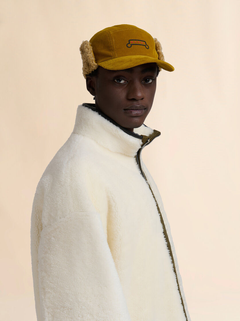 CAMEL CORDUROY AVIATOR BASEBALL CAP - 2