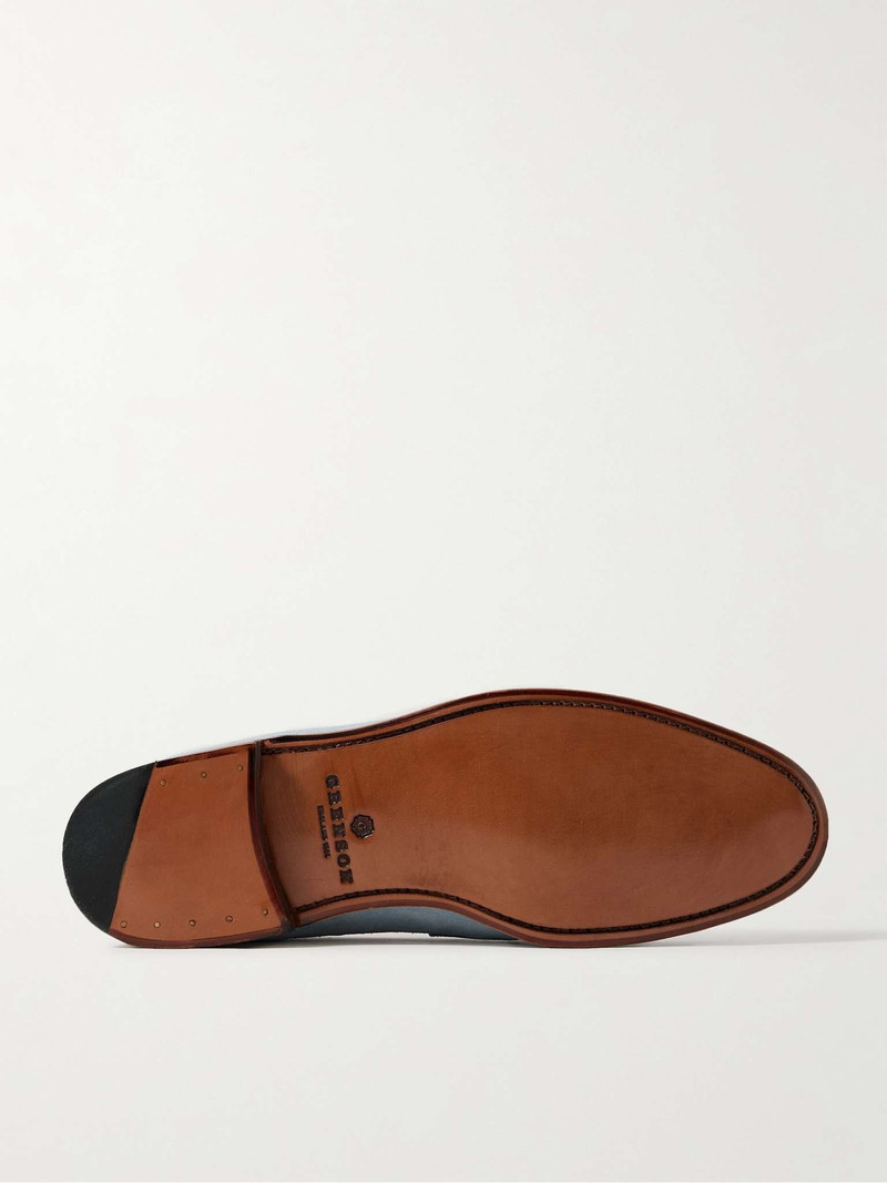 Grenson Lloyd Suede Penny Loafers outlook