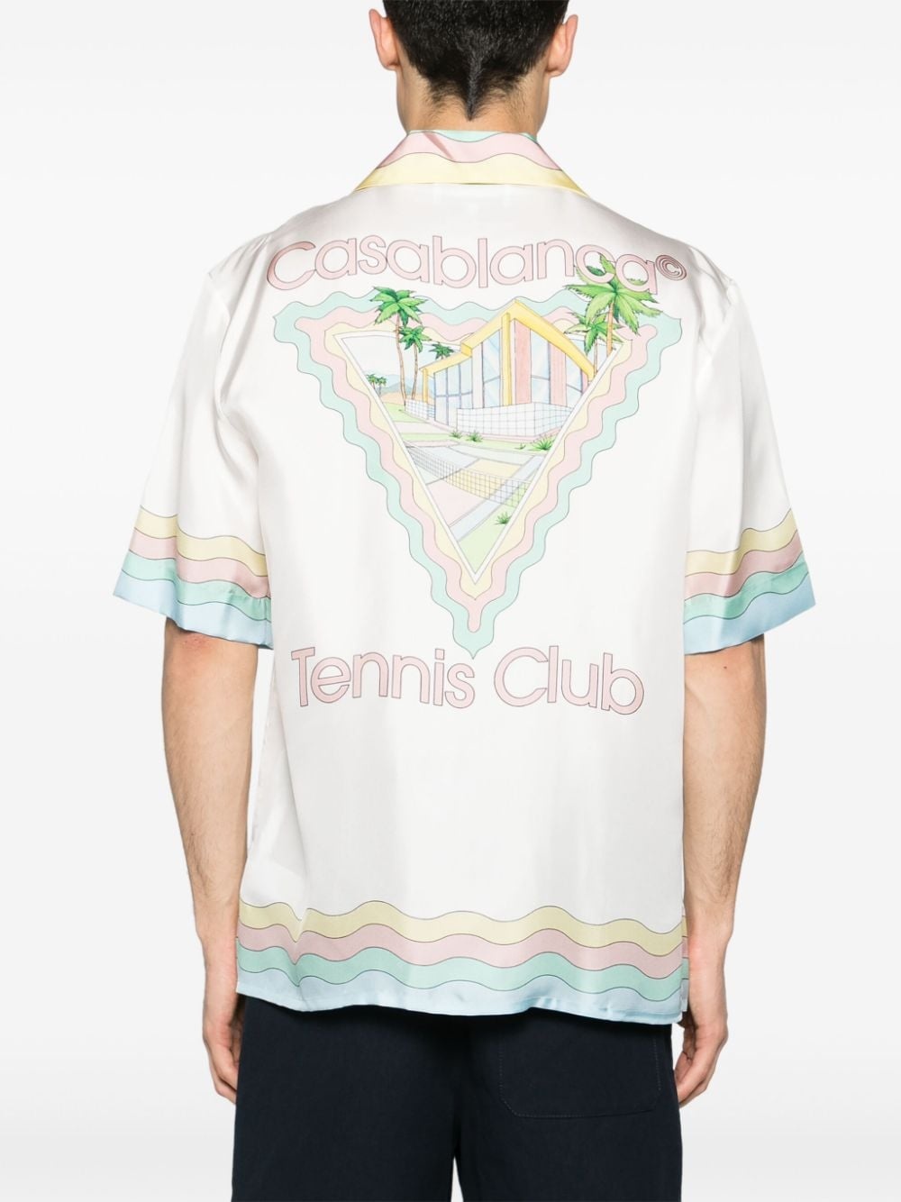 cuban-collar silk shirt - 4