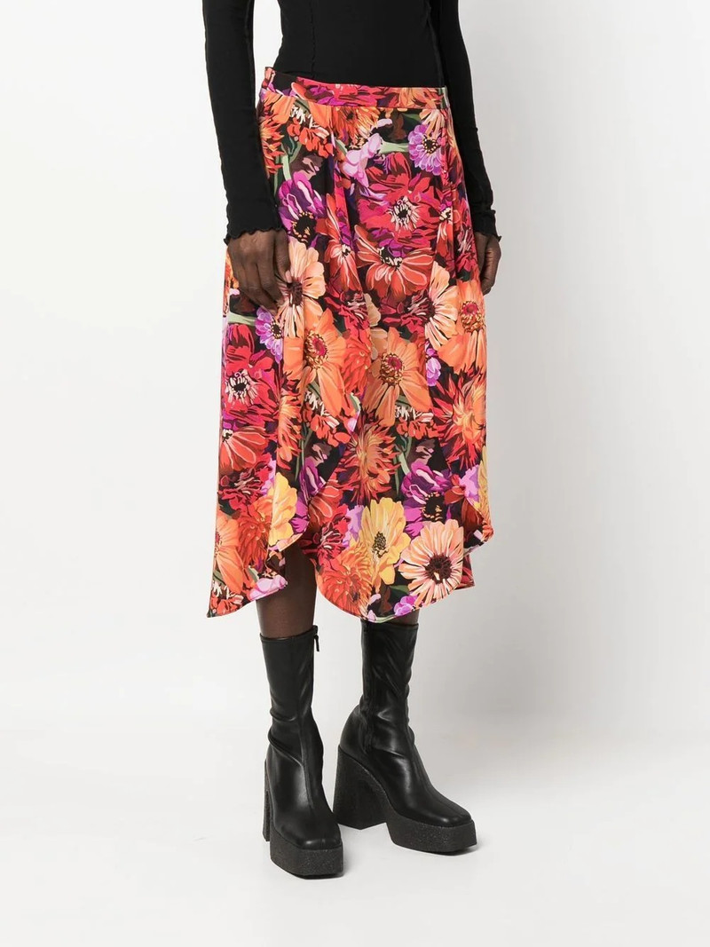 floral-print petal midi skirt 3