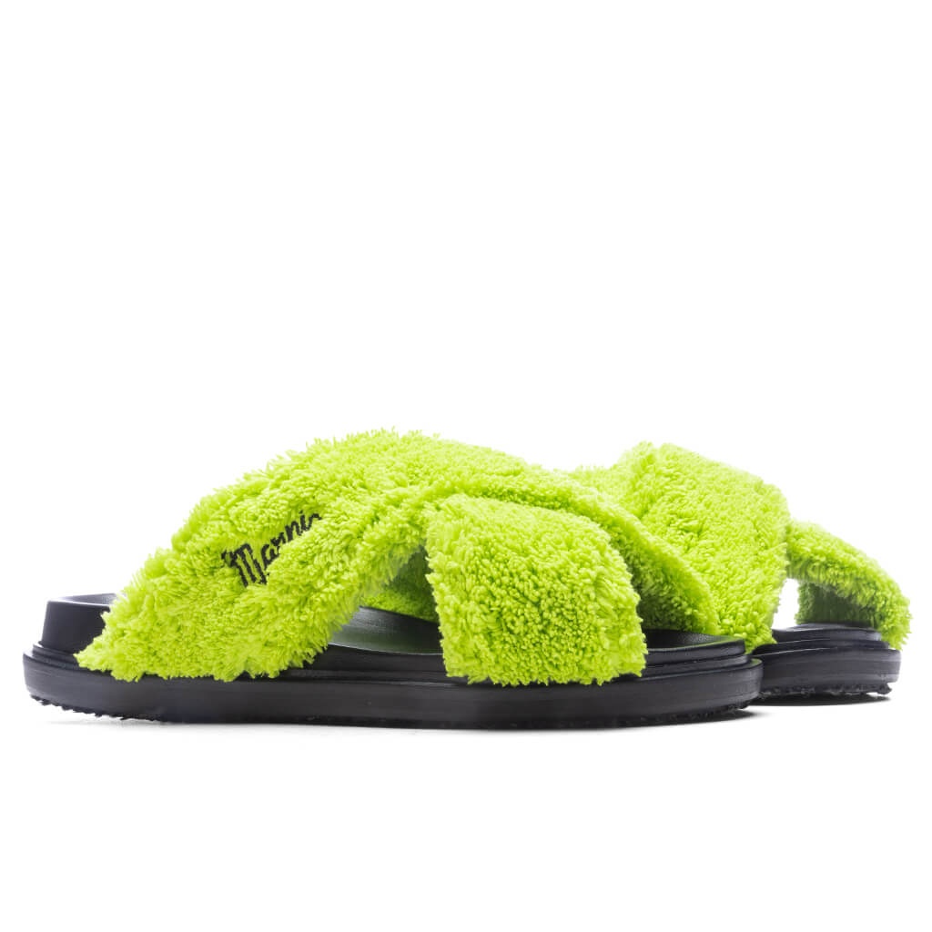 FUSSBETT SLIDE SANDAL - LIME GREEN - 2