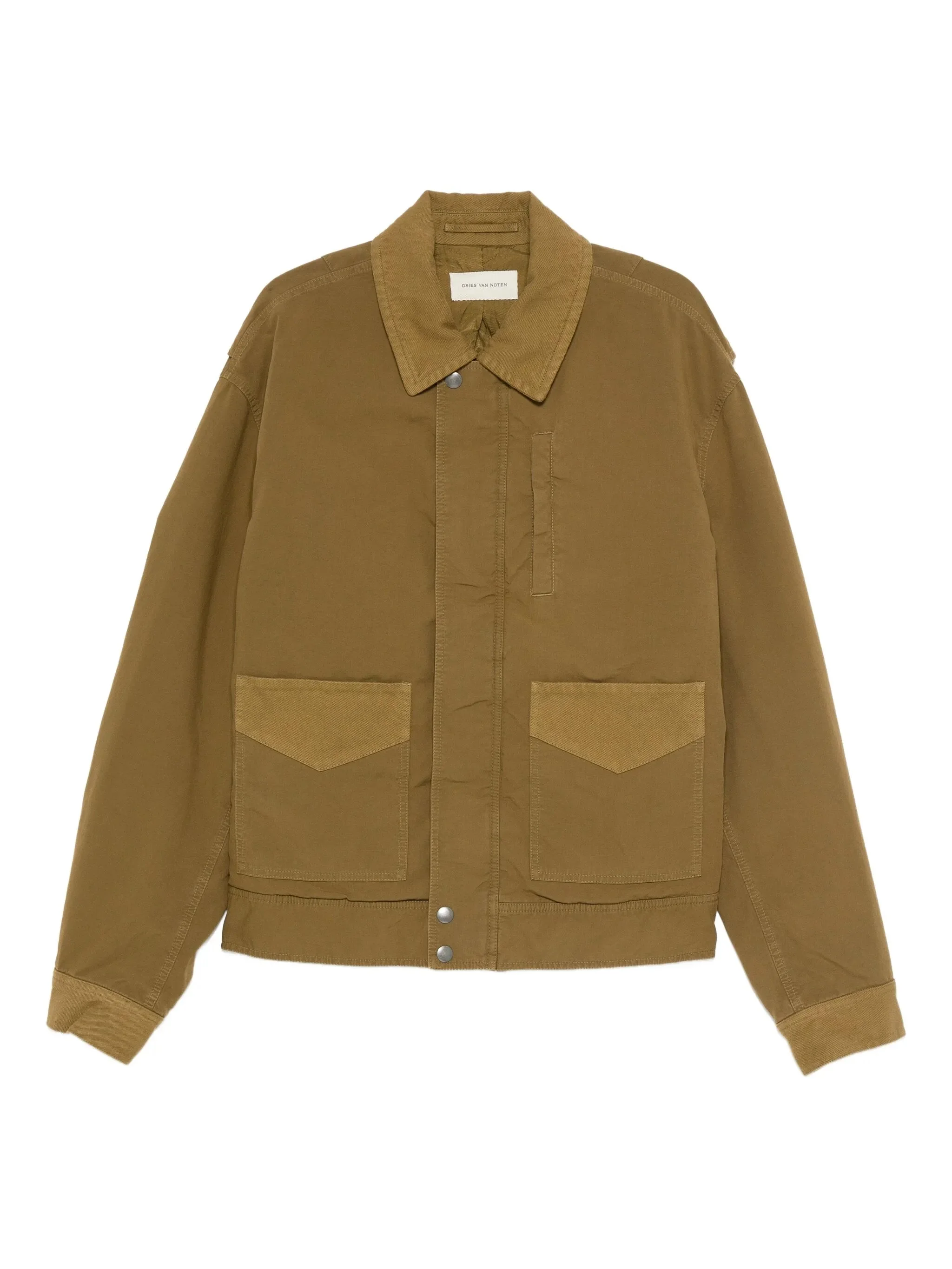 flap-pocket cotton jacket - 1