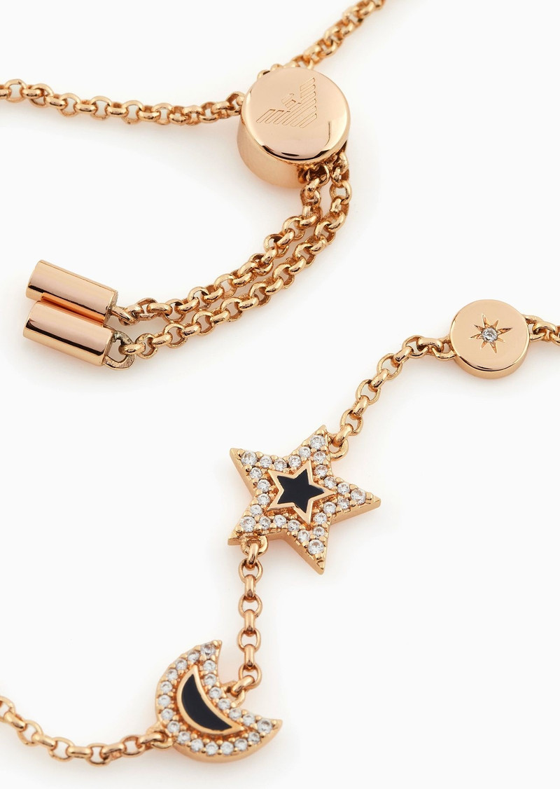 EMPORIO ARMANI Blue Lacquer Components Bracelet outlook