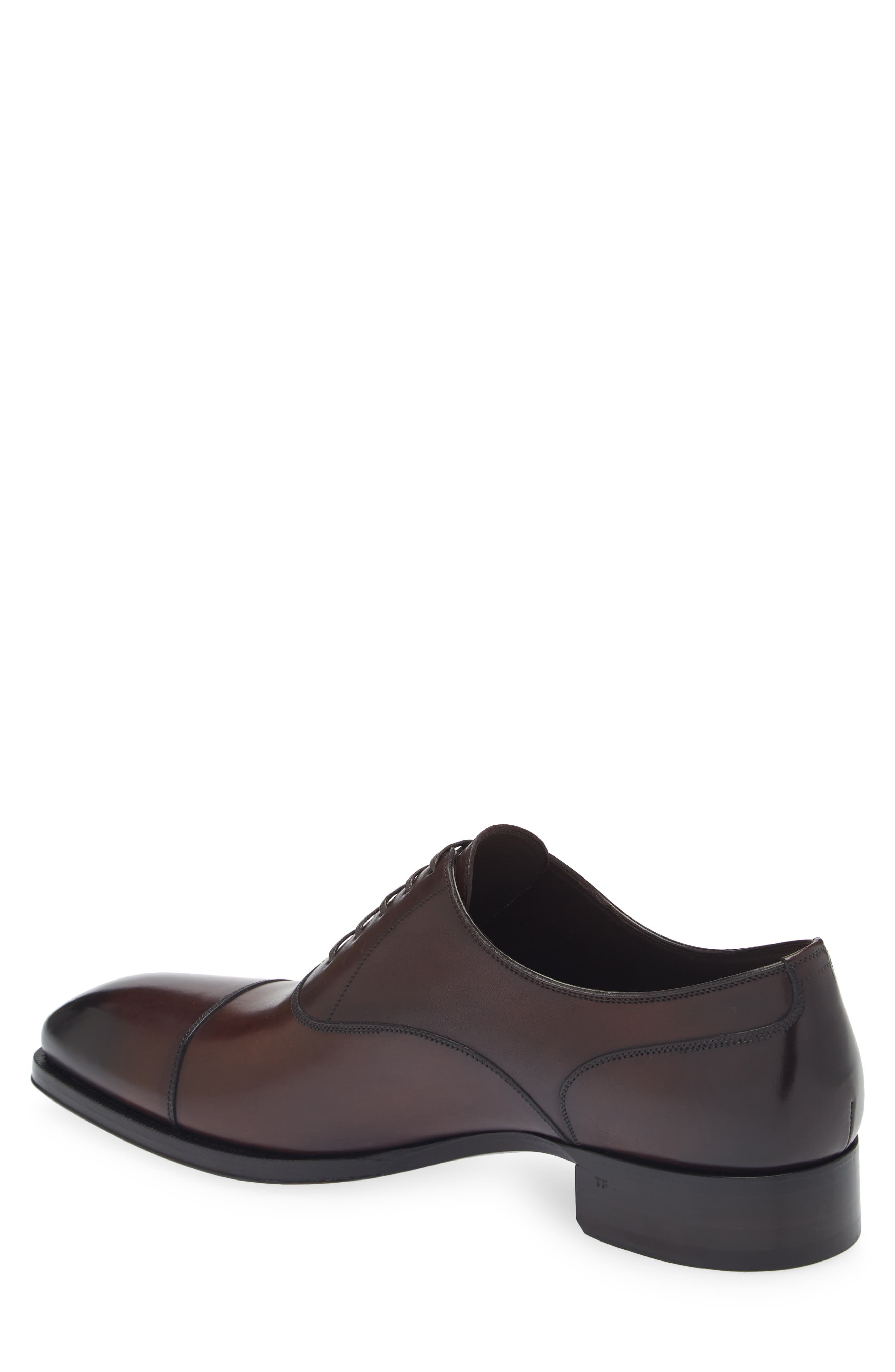 Elkan Burnished Leather Oxford - 2