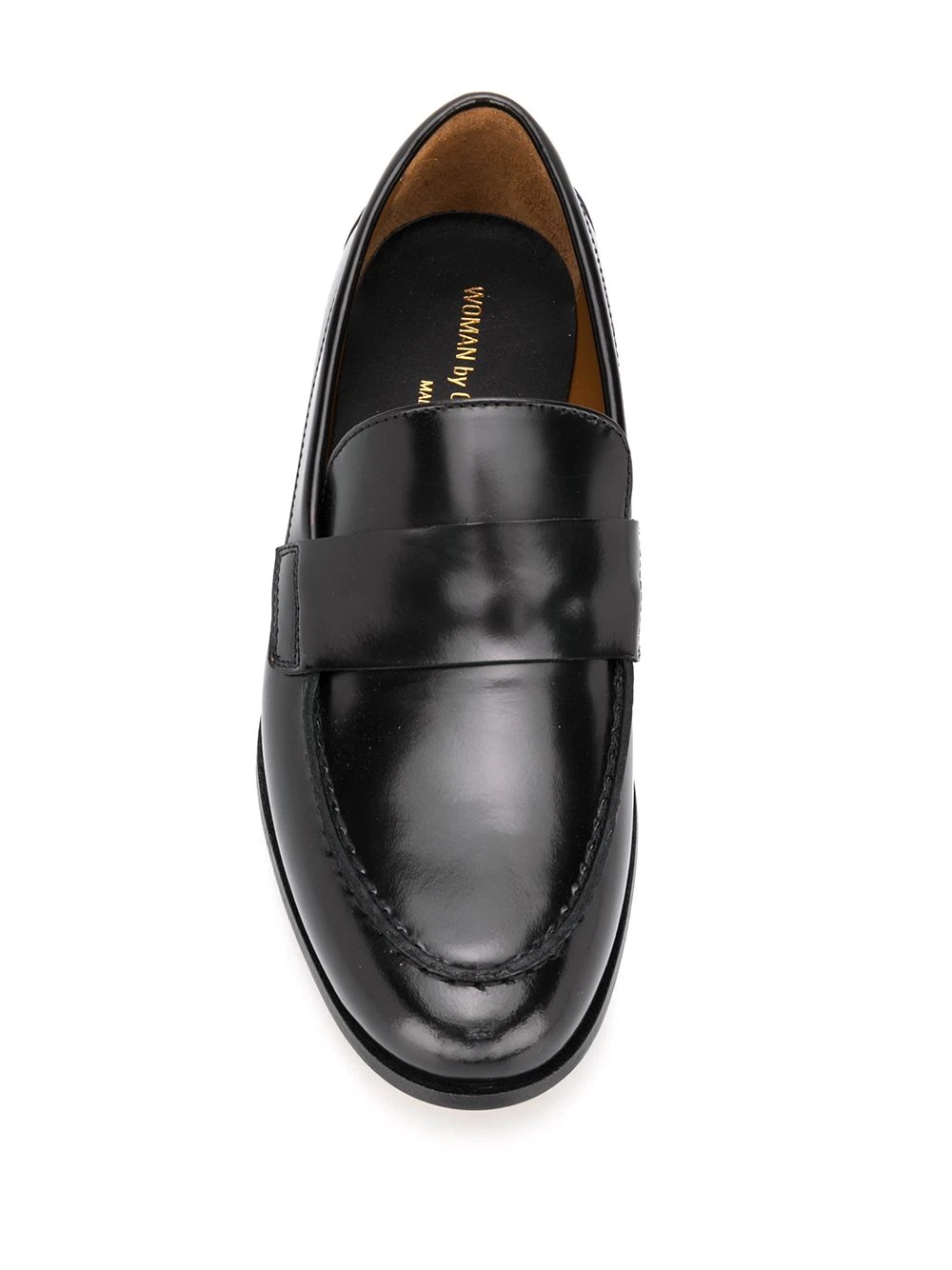 slip-on leather loafers - 4