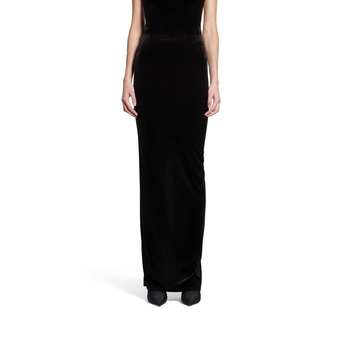 Women's Fitted Gown in Black - 6