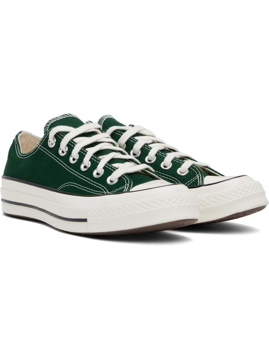 Green Chuck 70 Low Top Sneakers - 4
