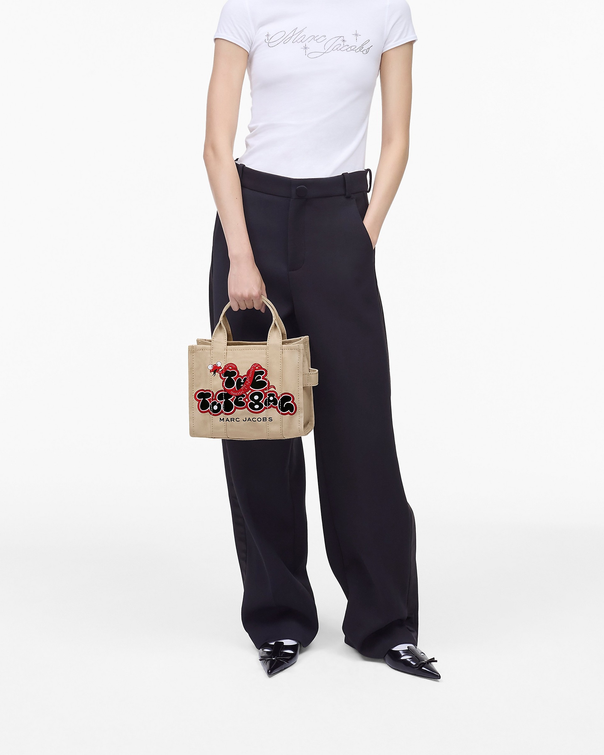 THE SNAKE CANVAS SMALL TOTE BAG - 8