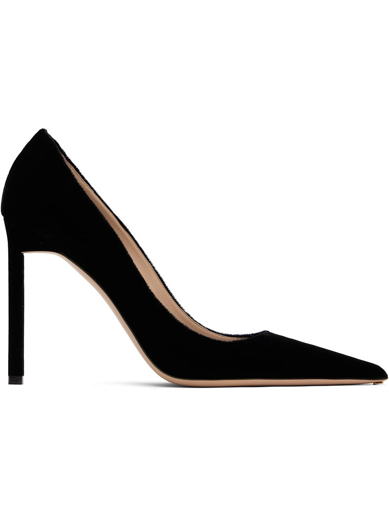 Black Velvet Heels 1
