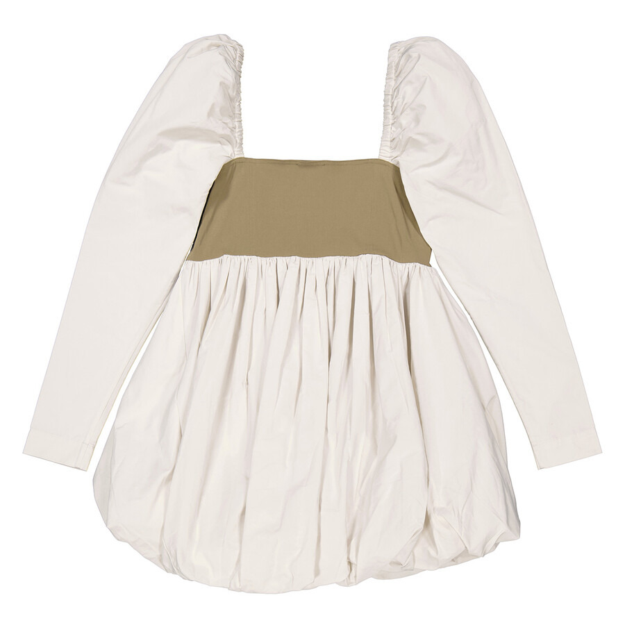Ganni Taffeta Mix Balloon Mini Long Sleeve Dress - 2