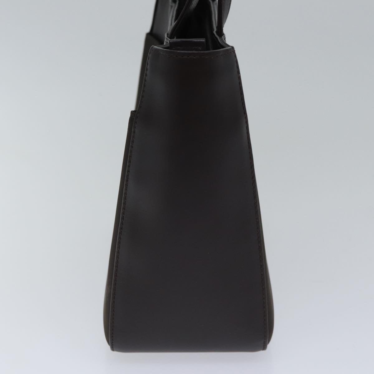 Burberry Hand Bag Nylon Leather Brown Silver - 4
