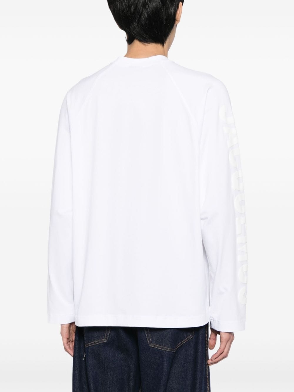Le t-shirt Typo long-sleeve cotton T-shirt - 4