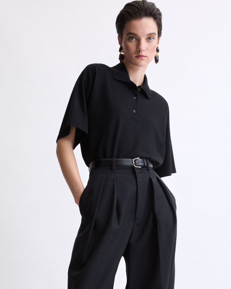 SAINT LAURENT CASSANDRE POLO SHIRT IN PIQUÉ outlook