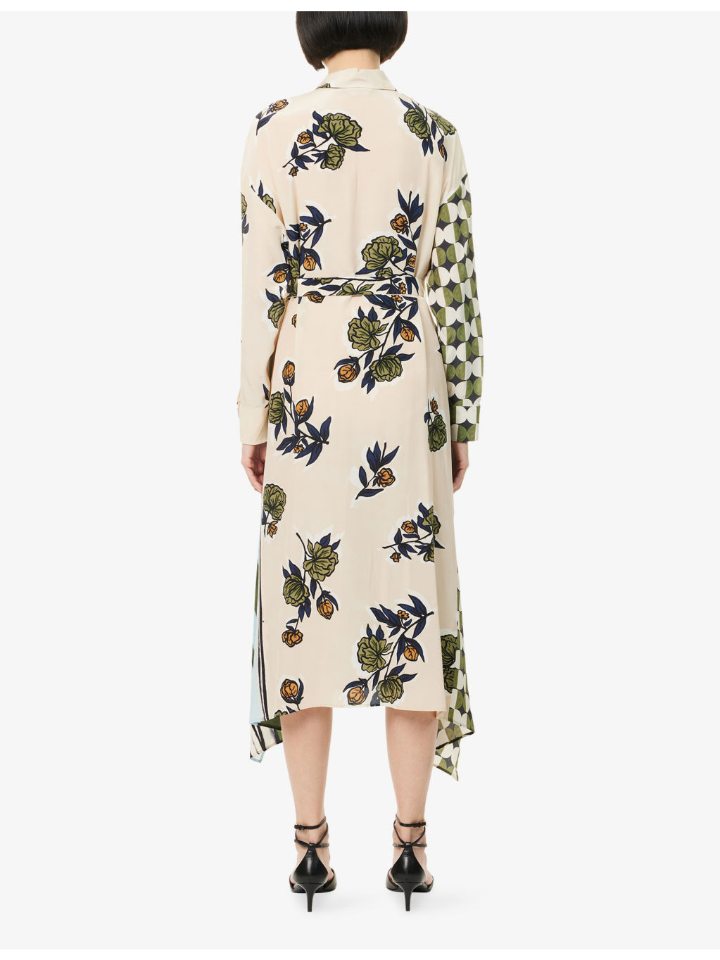 Passo Printed Silk Midi Dress - 4