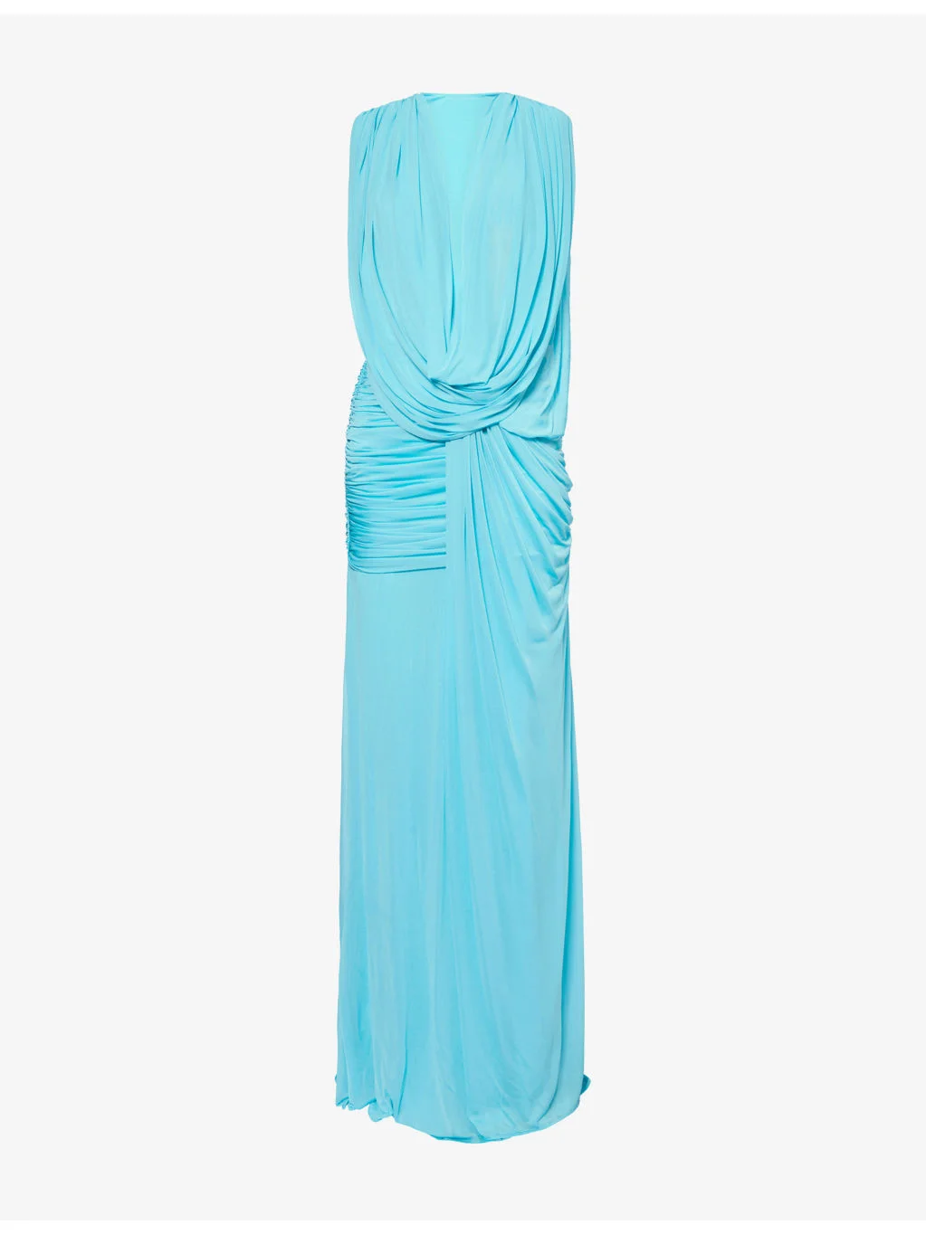 Ripple Drape Jersey Maxi Dress - 1