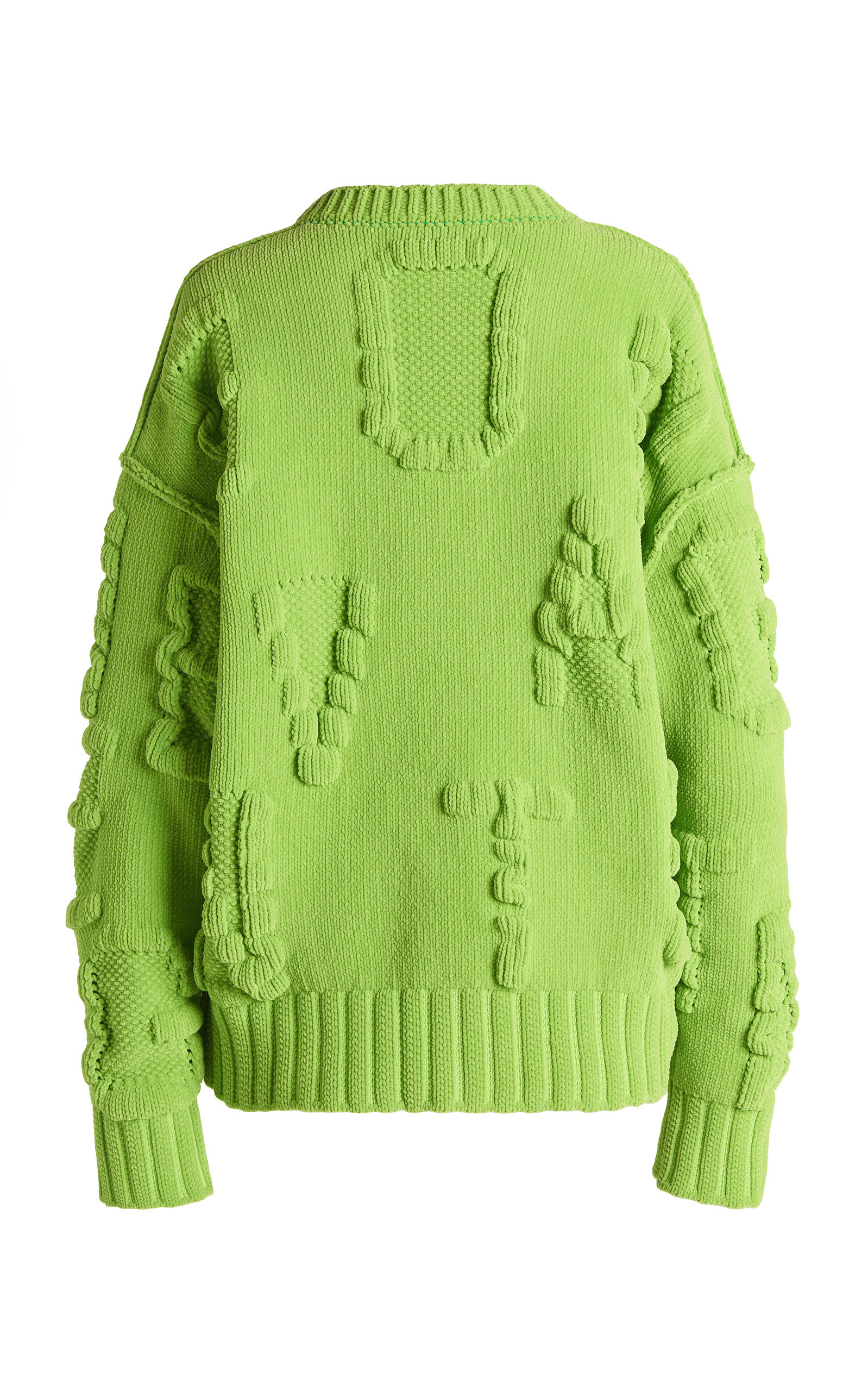 Logo-Knit Chenille Sweater green - 4