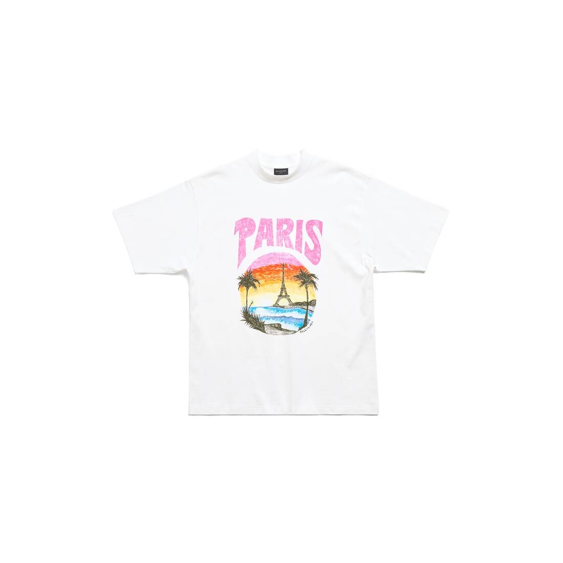 Paris Tropical T-shirt Medium Fit in White - 1