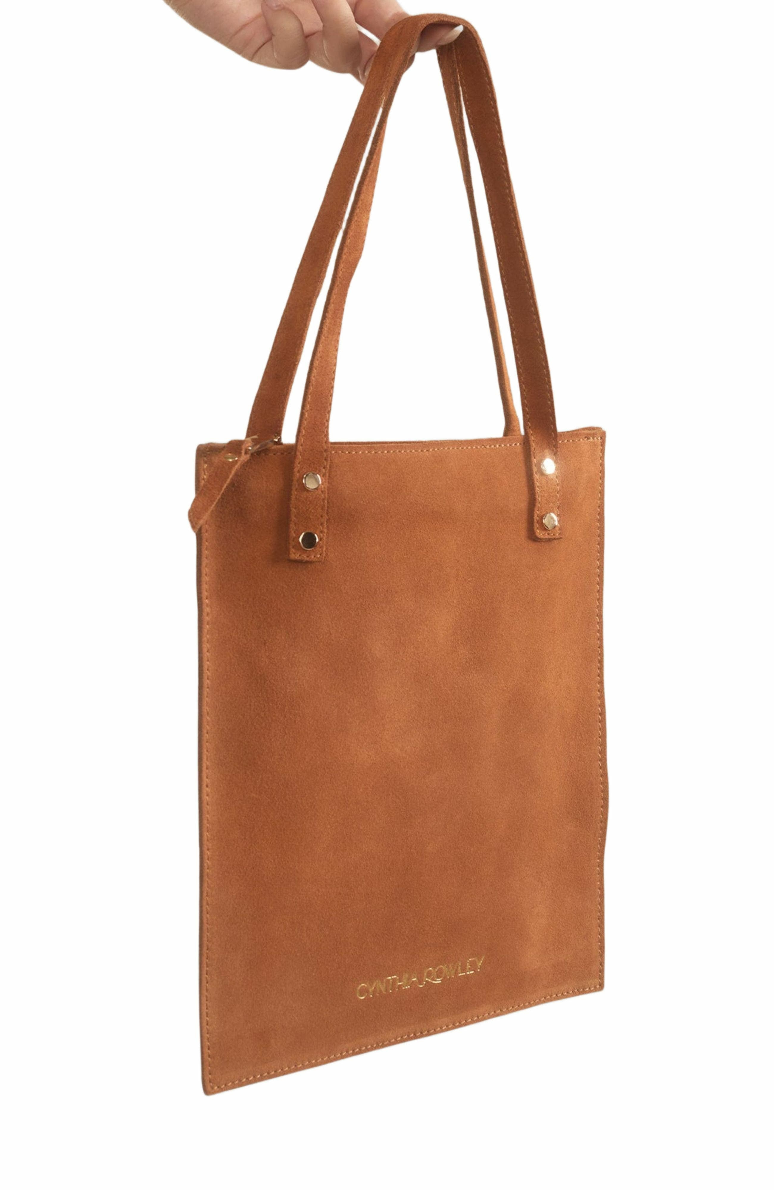 Cynthia Rowley Sleek Suede Tote in Brown at Nordstrom - 2