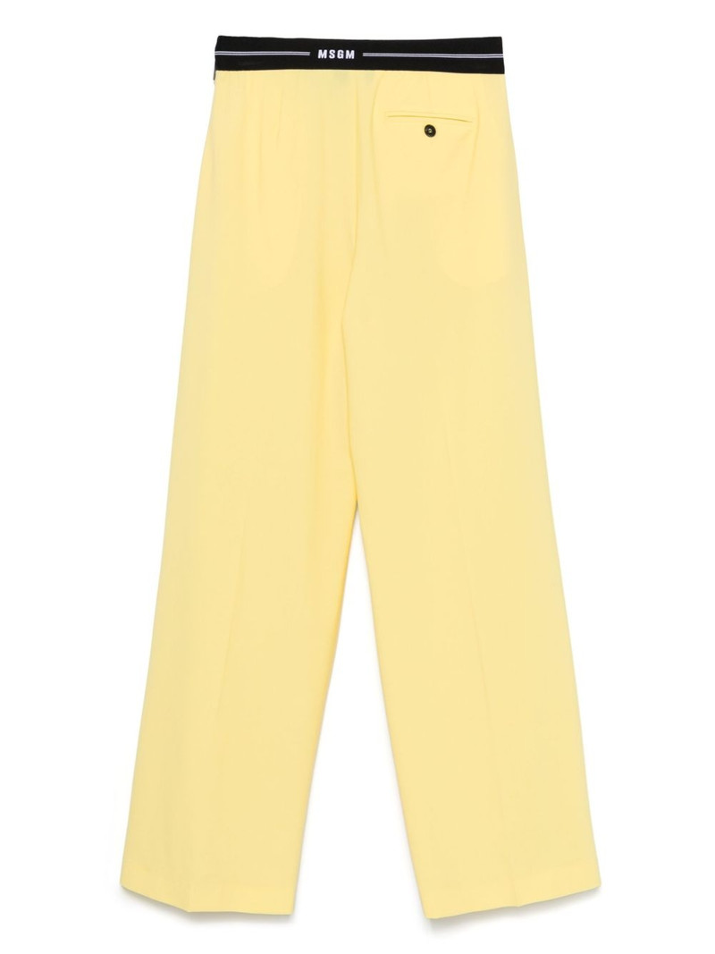 MSGM logo-waistband trousers outlook