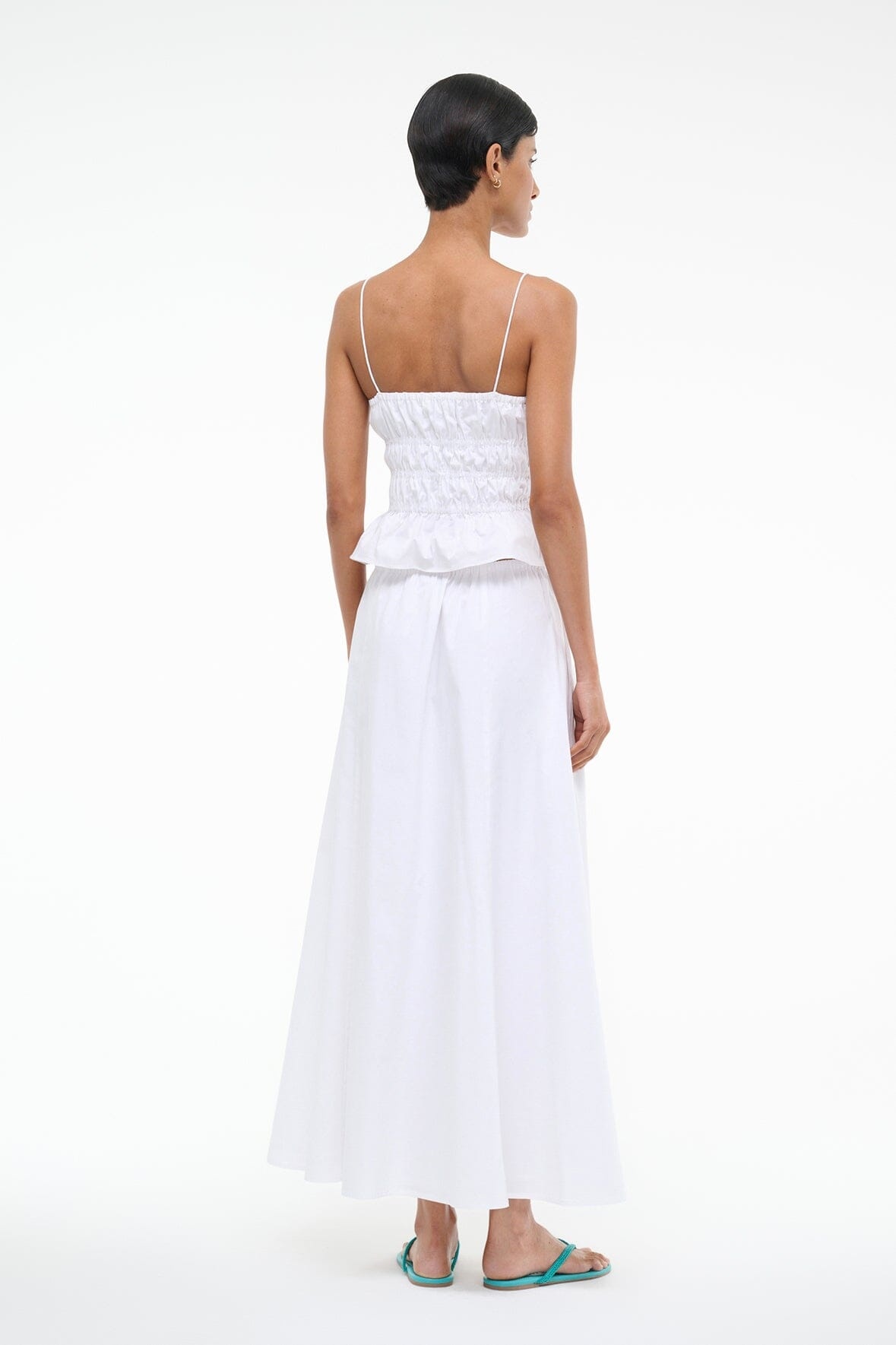 STAUD AXEL SKIRT WHITE - 5