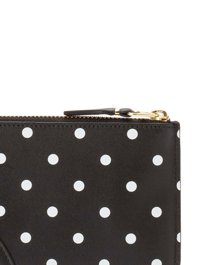 Comme Des Garçons polka-dot logo pouch outlook