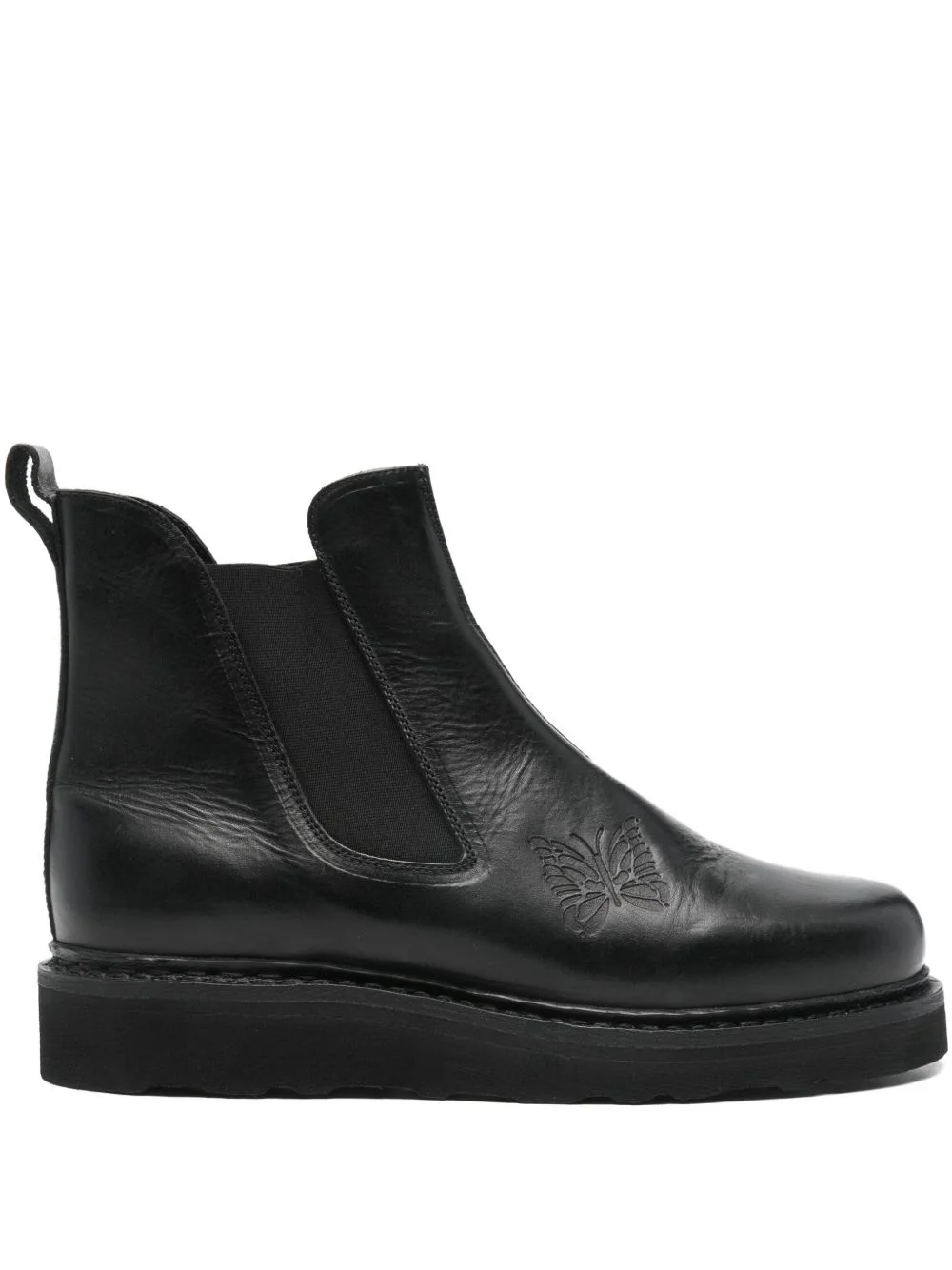 embossed-detail platform boots - 1