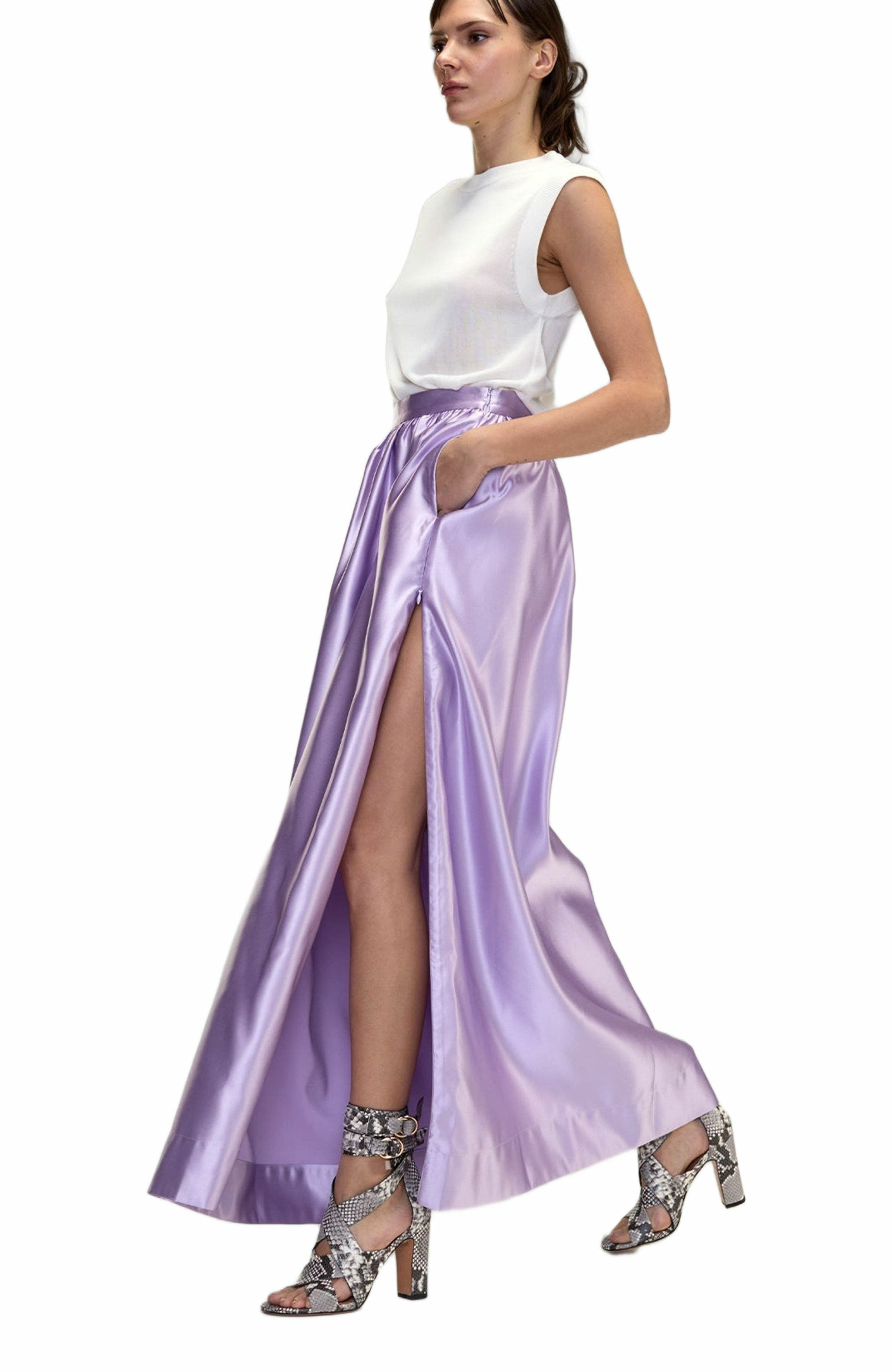 Cynthia Rowley Belle Maxi Skirt in Lavender at Nordstrom - 3
