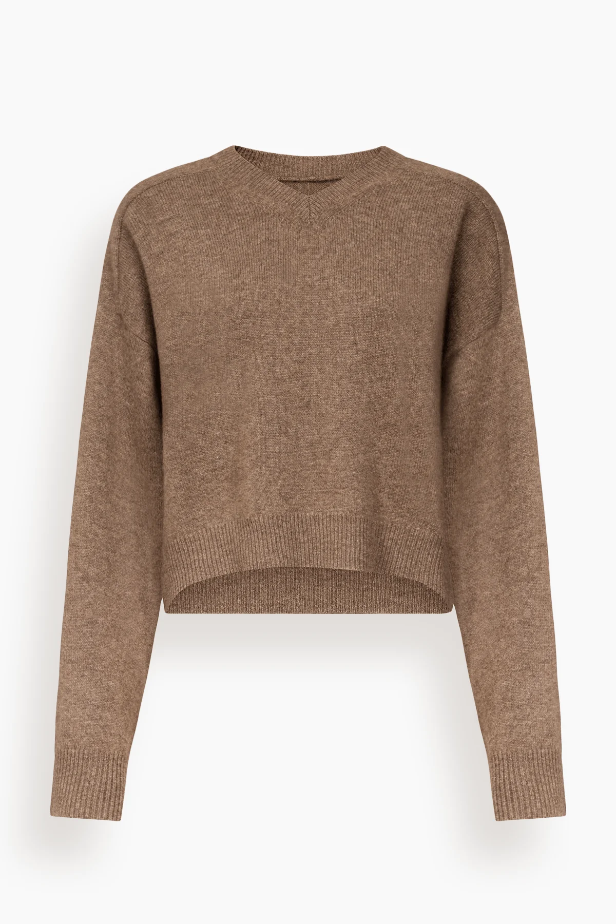 Anzor V-Neck Sweater in Nutmeg - 1