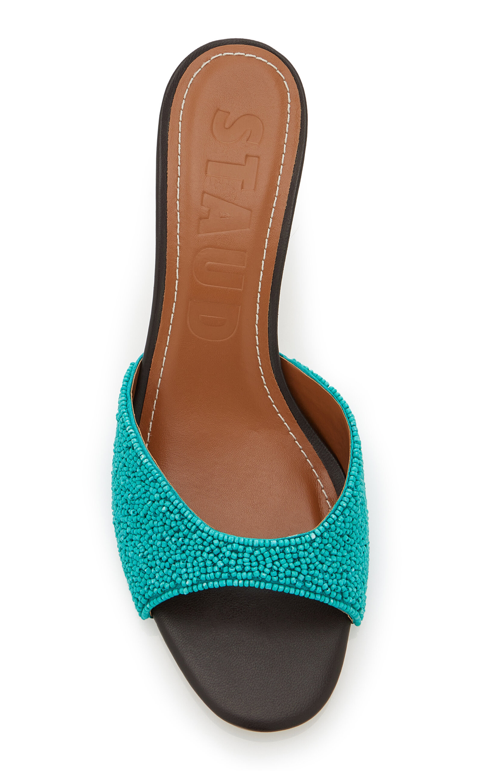 Brigitte Beaded Mules blue - 3