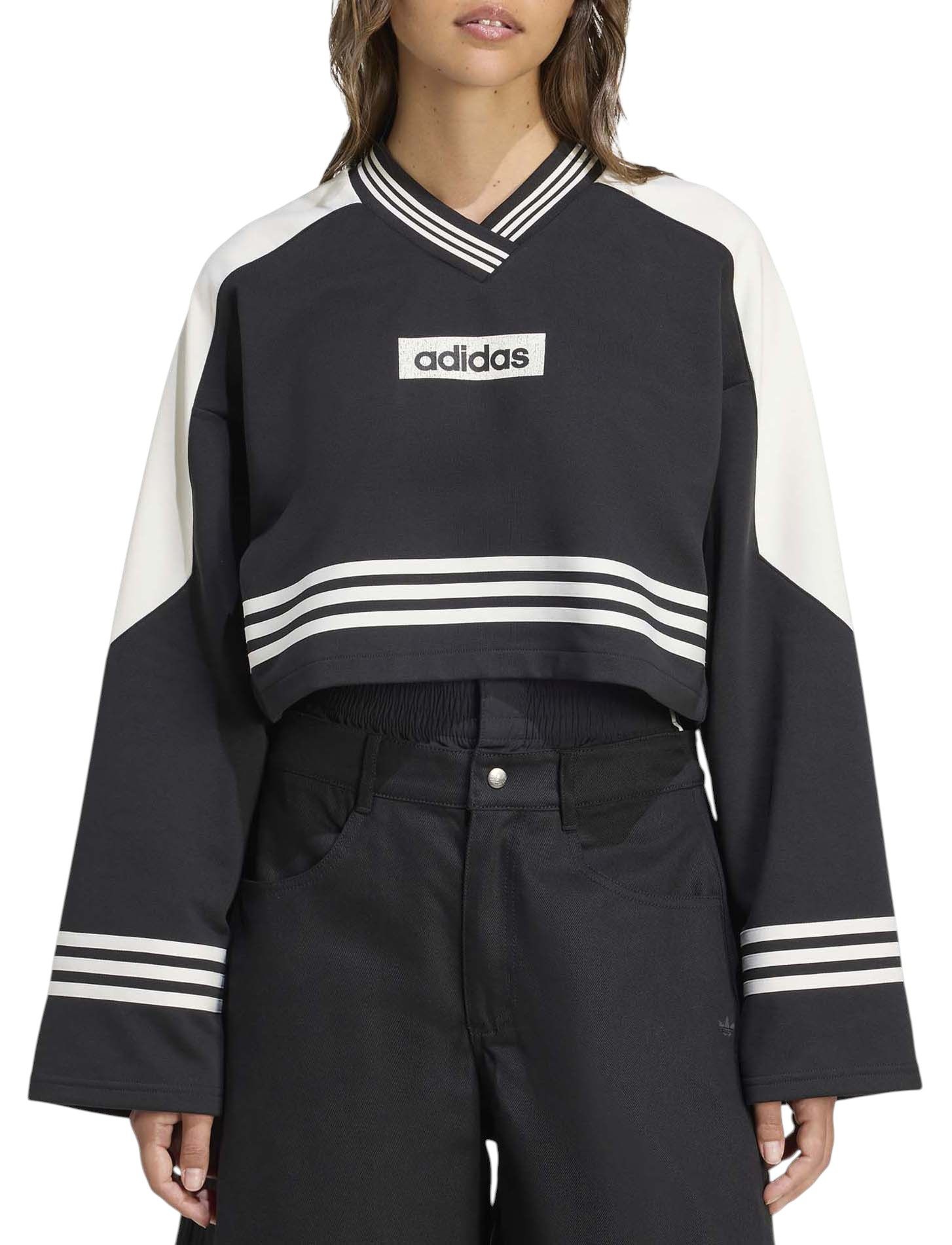 adidas Originals Women's Blocking Sport Crewneck Sweatshirt - 1