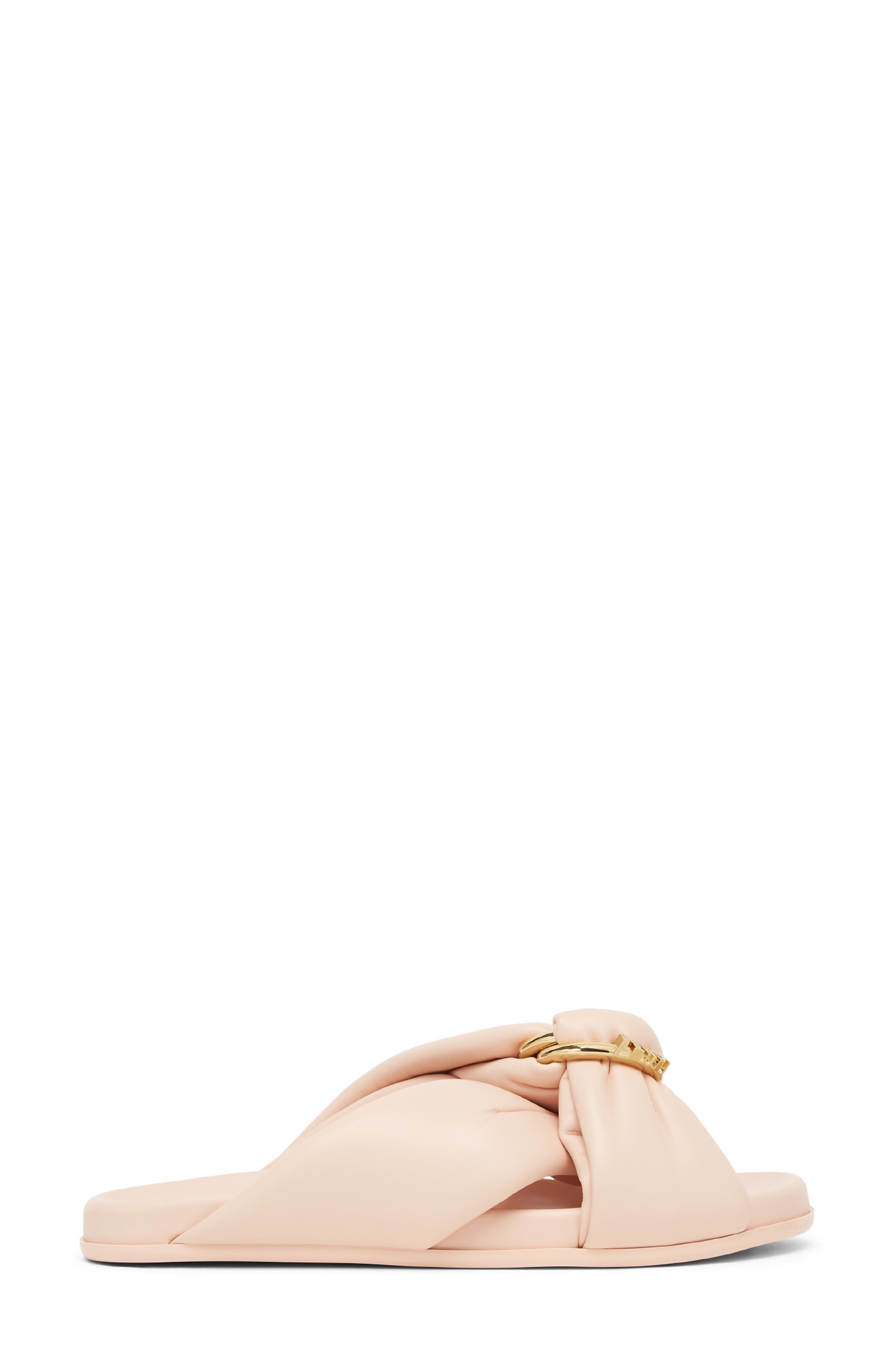 Fendi Feel Knotted Slide Sandal in F0Mxv Light Rose at Nordstrom - 2