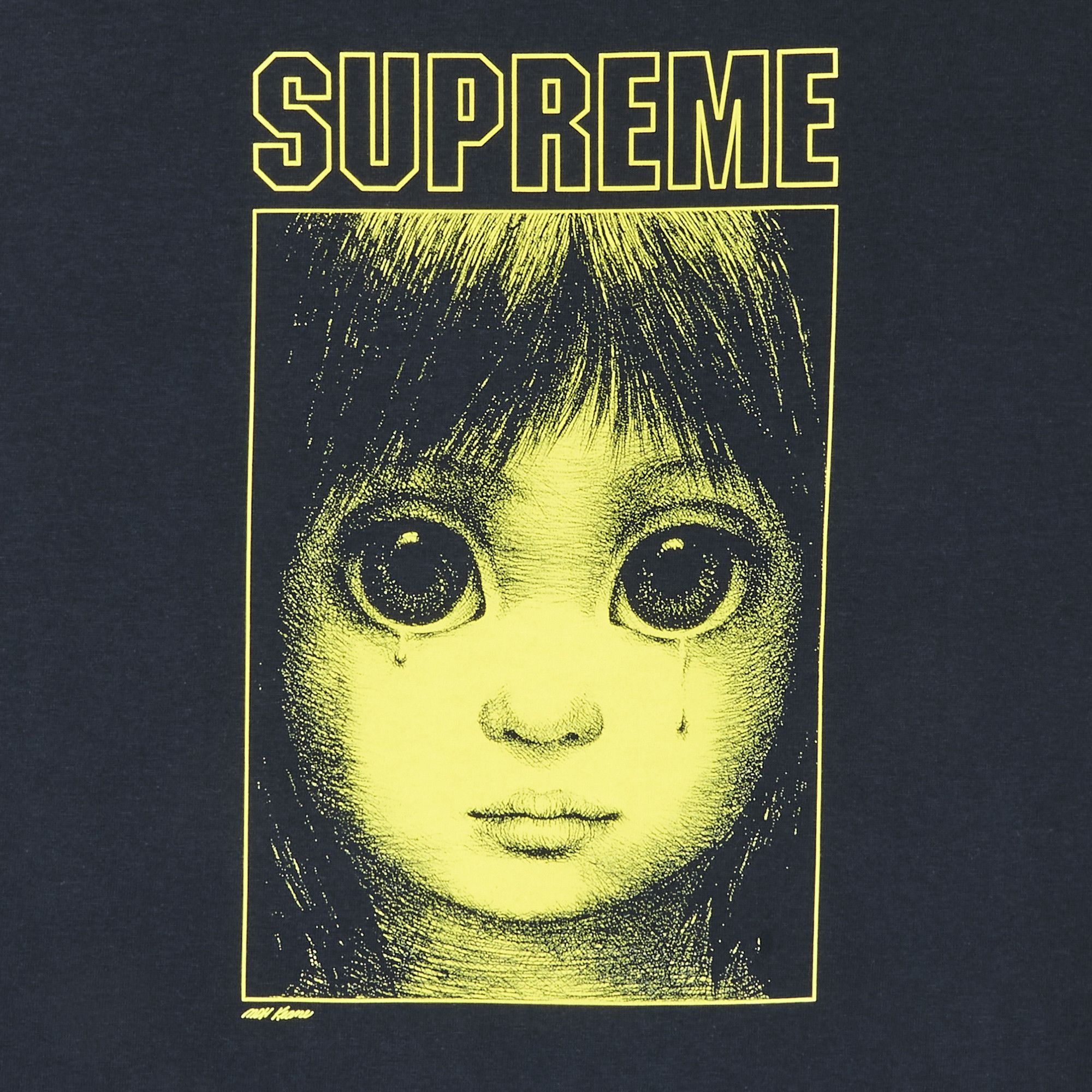 Supreme Margaret Keane Teardrop Tee 'Navy' - 2