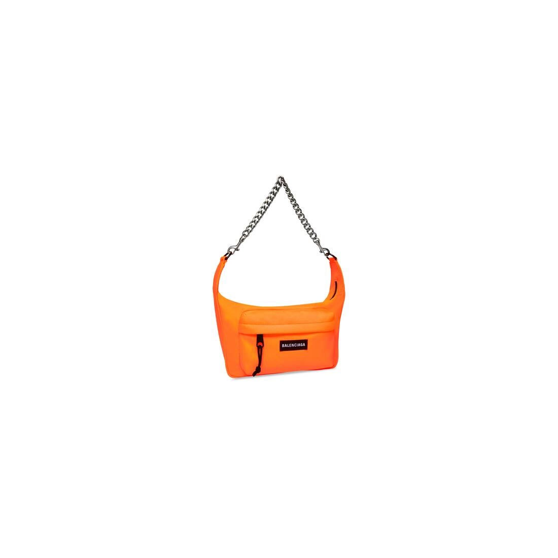 Raver Medium Bag With Chain in Fluo Orange - 5