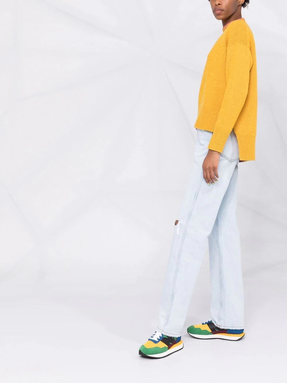 ripped bleach jeans - 6