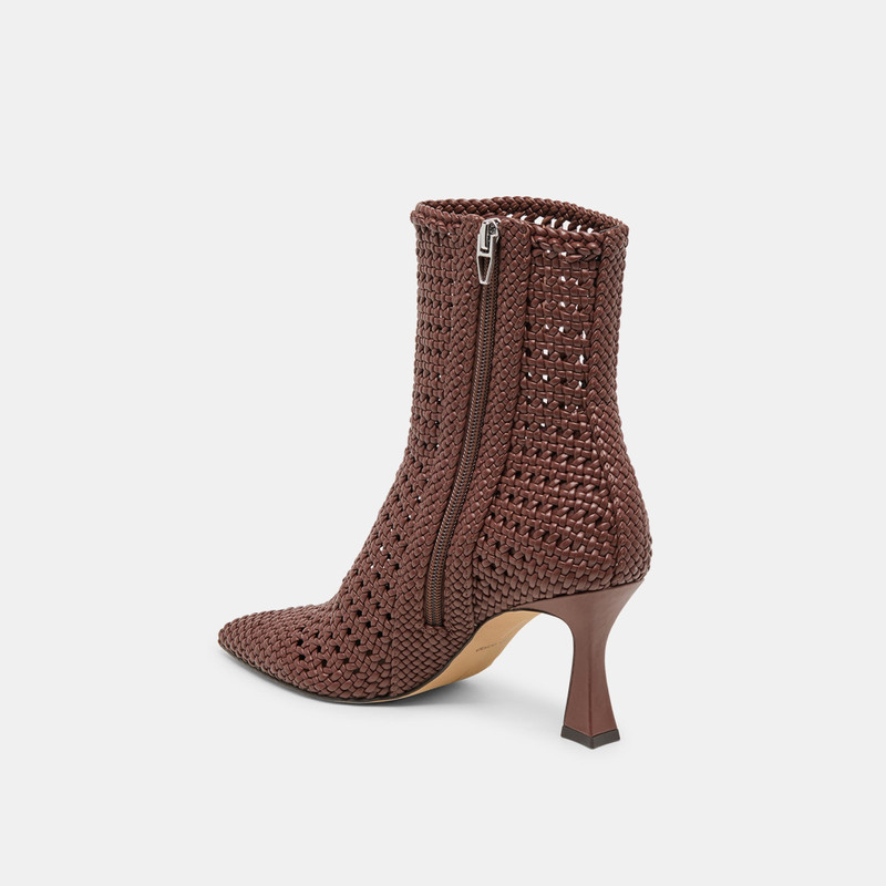 EMBRY BOOTIES BROWN WOVEN STELLA 7