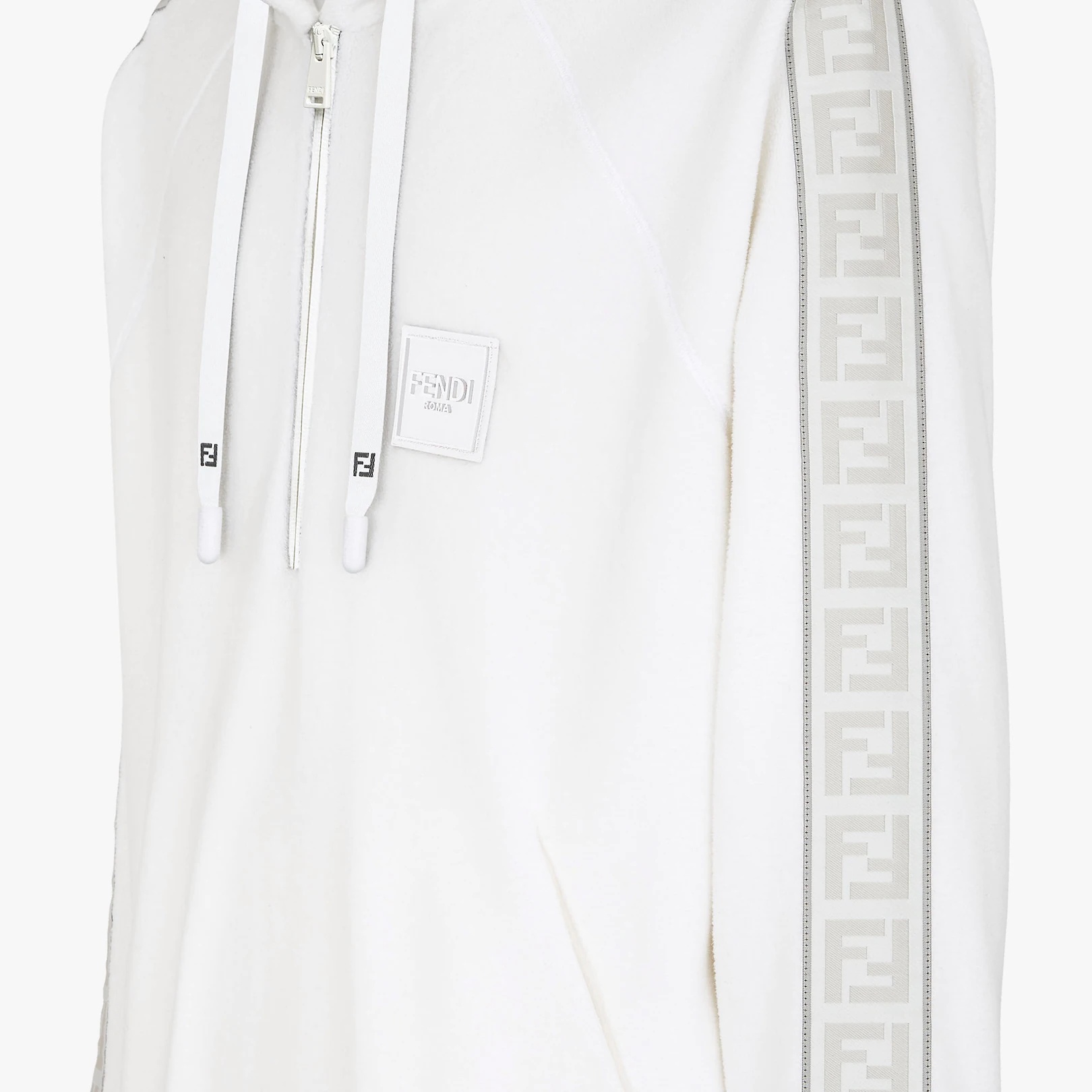 White fleece sweatshirt - 3